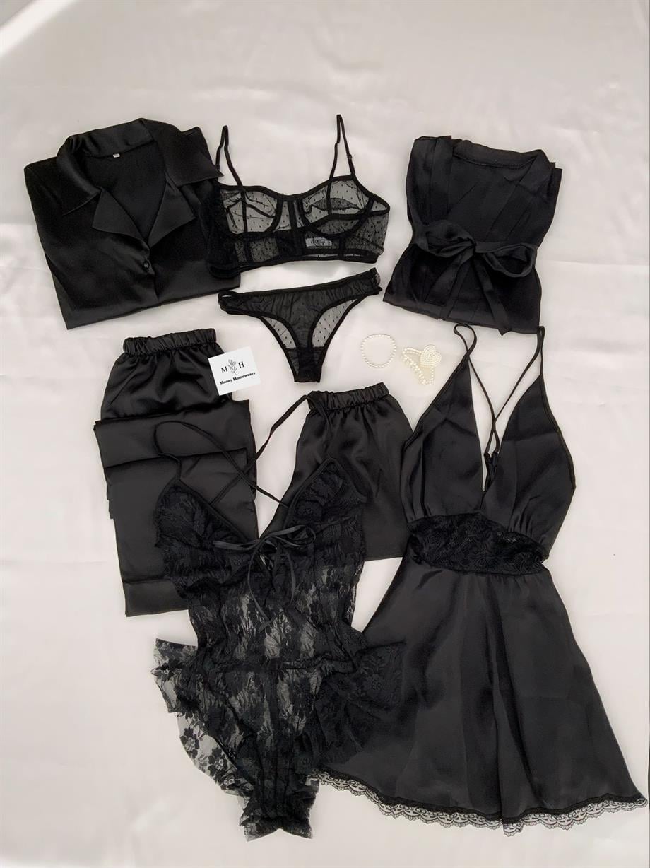 Siyah Dev Çeyiz Seti