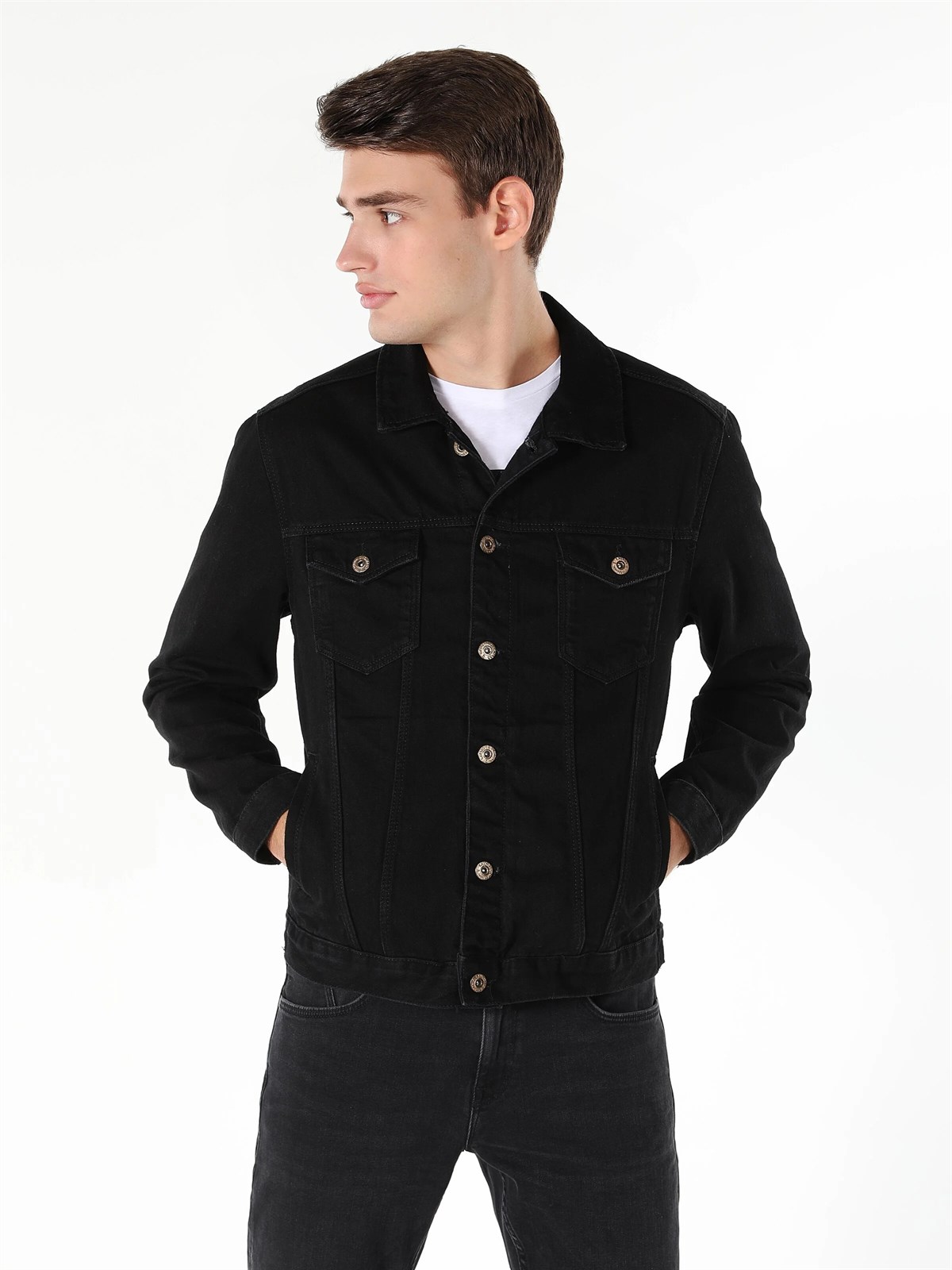 DENIM ERKEK CEKET 020 MICE Regular Fit