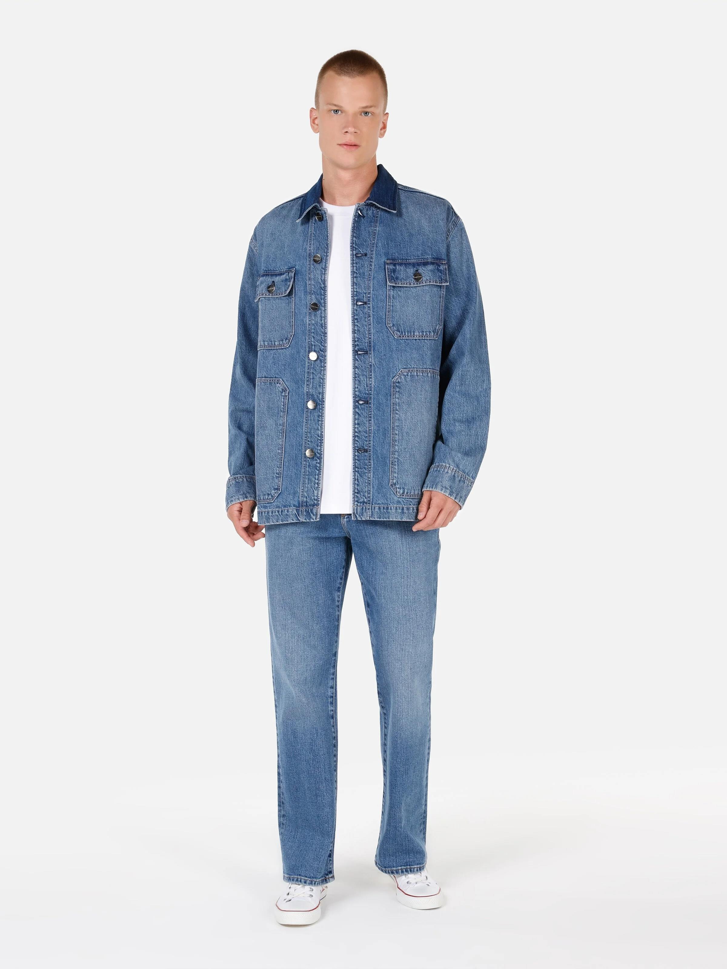 DENIM ERKEK CEKET 104 KABEL Regular Fit
