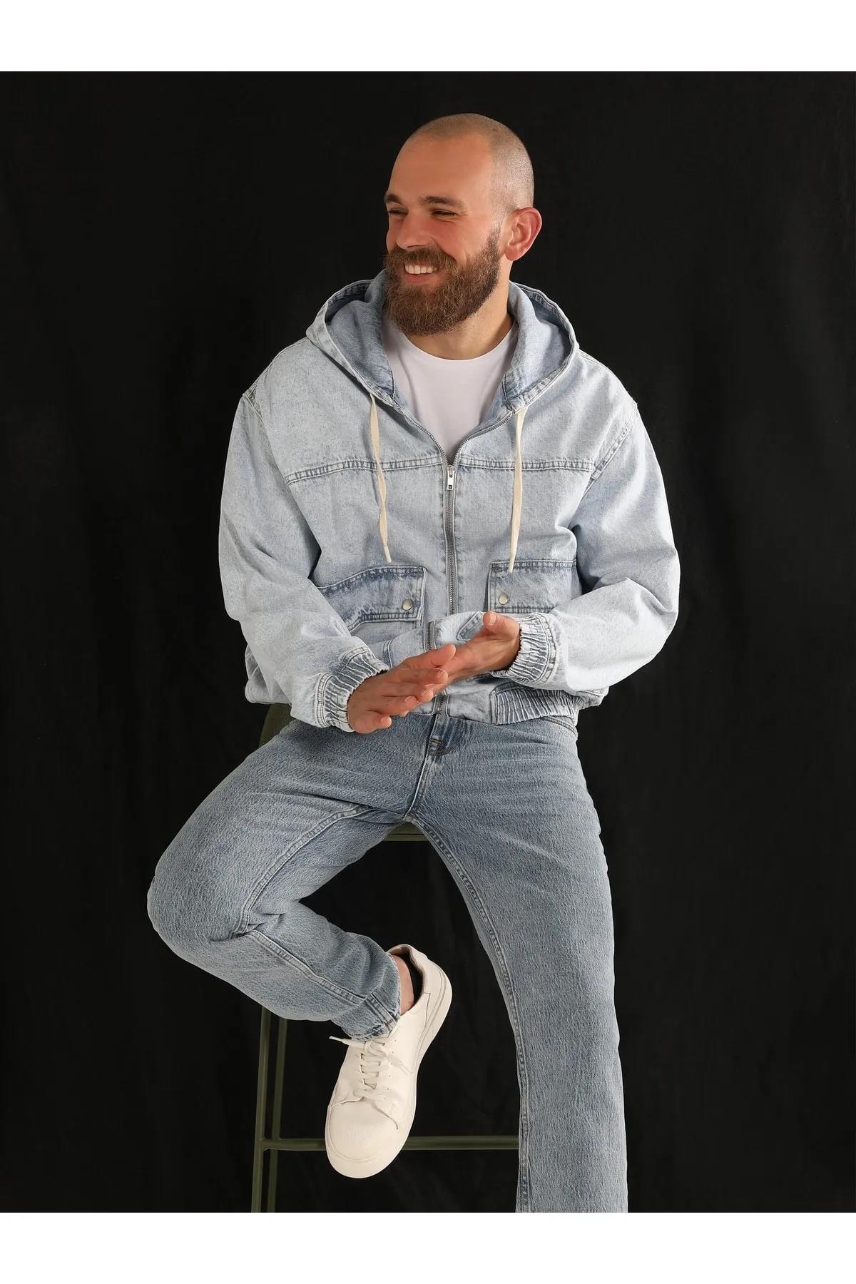DENIM ERKEK CEKET Oversize Fit