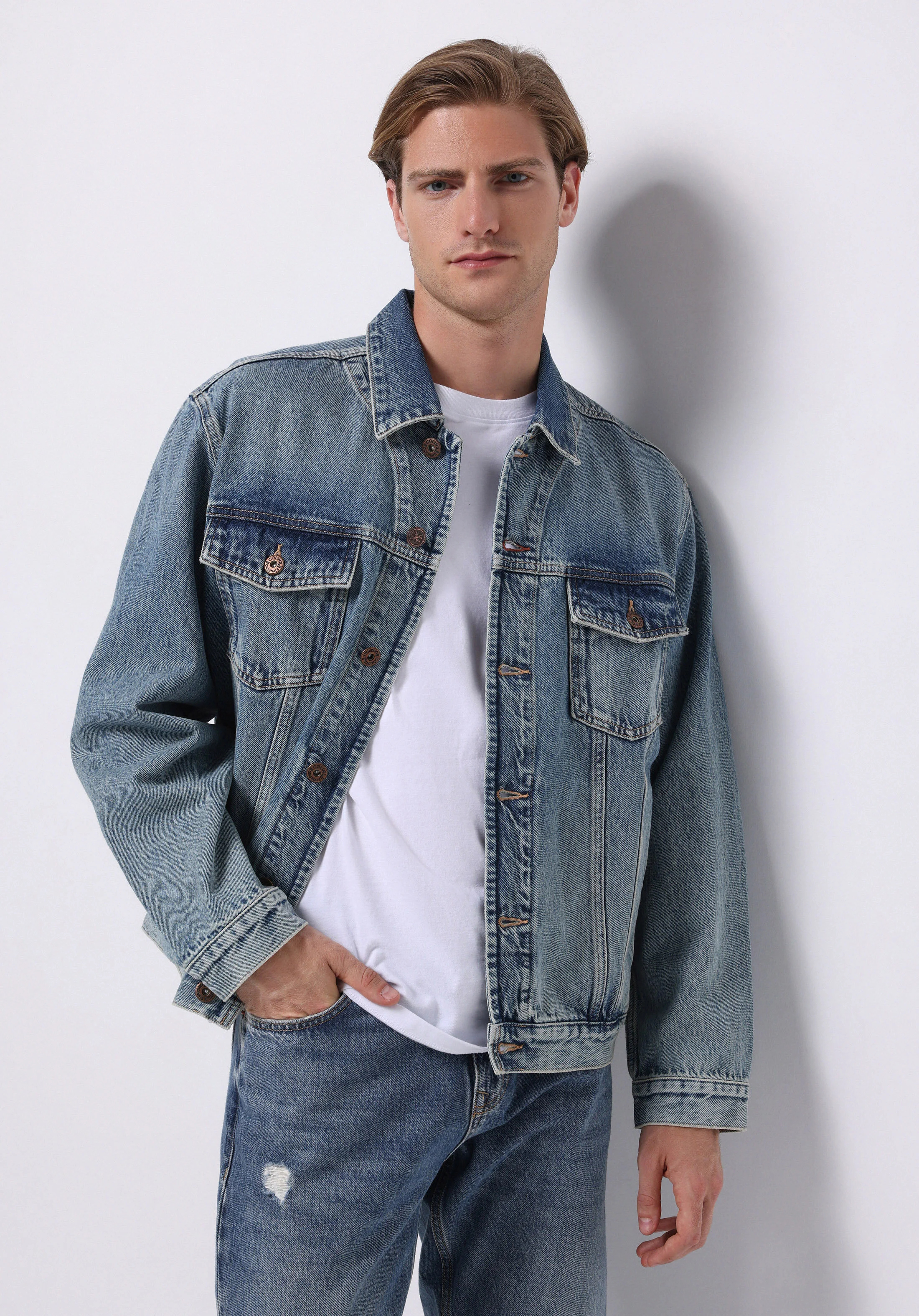 DENIM ERKEK CEKET Oversize Fit