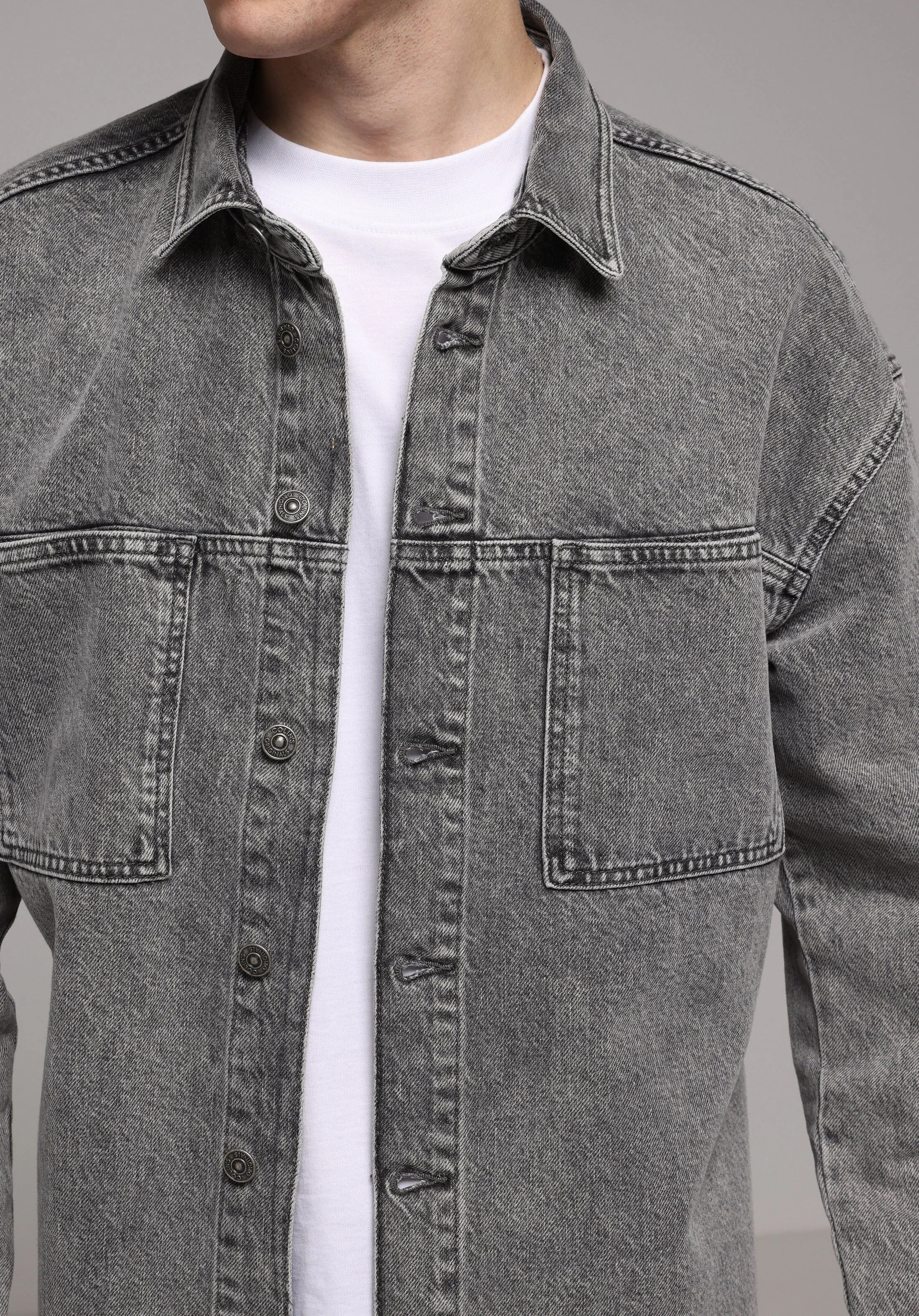 DENIM ERKEK SHACKET Oversize Fit