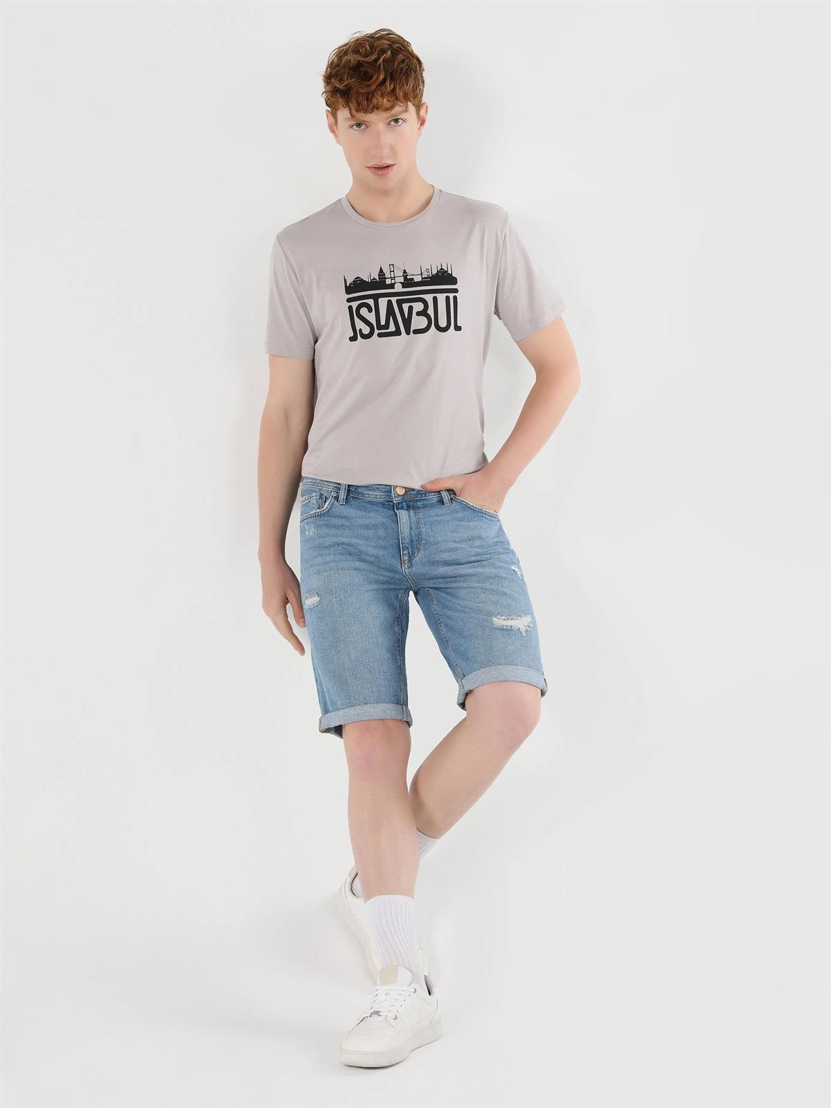 DENIM ERKEK ŞORT 045 DAVID Regular Fit