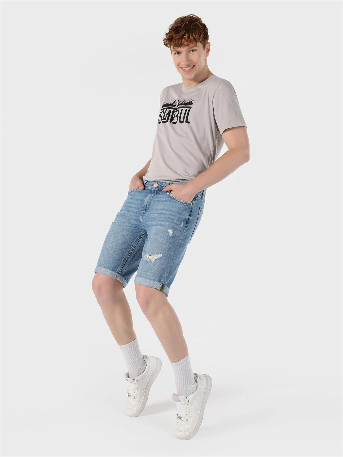 DENIM ERKEK ŞORT 045 DAVID Regular Fit
