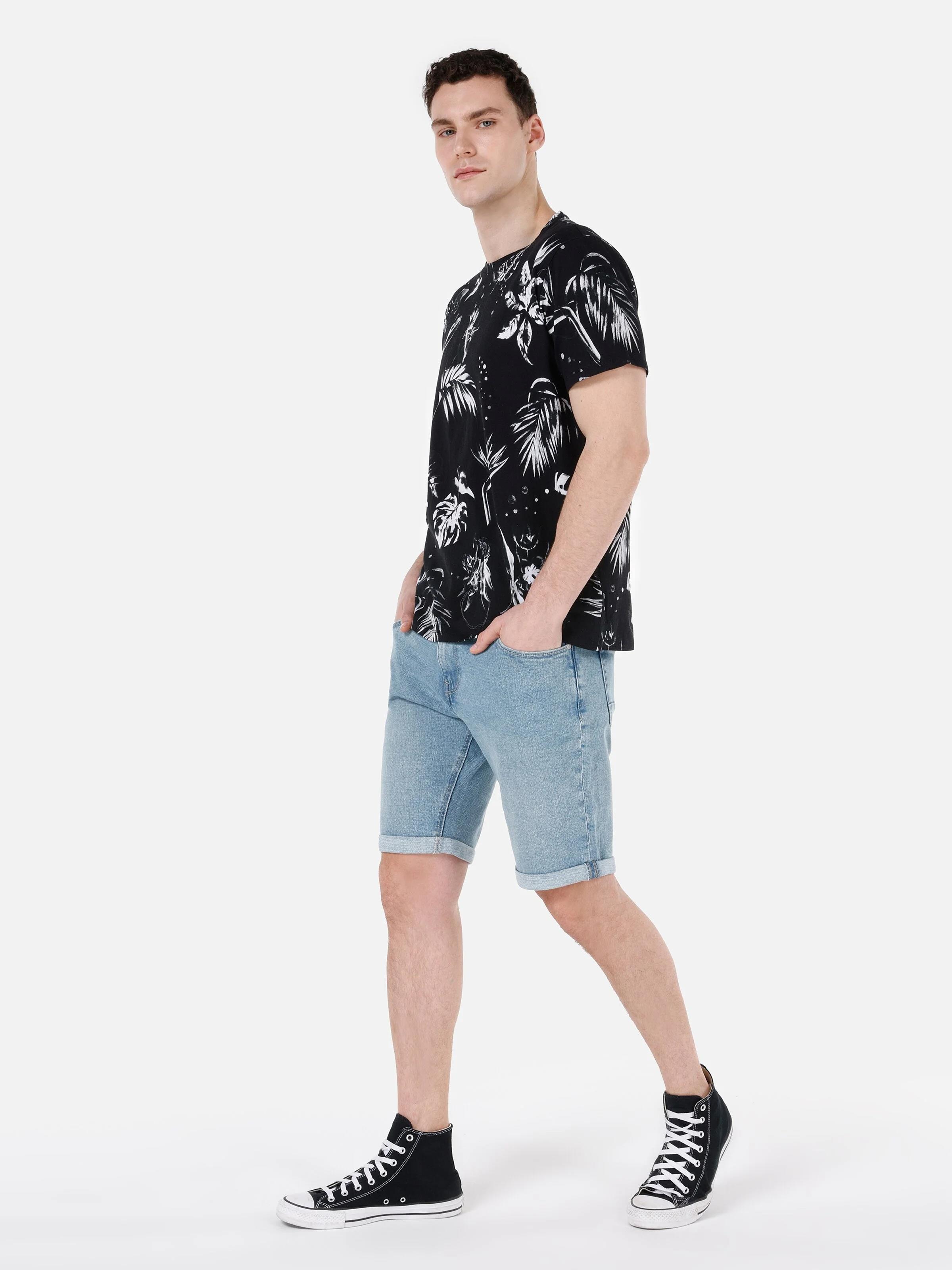 DENIM ERKEK ŞORT Straight Fit