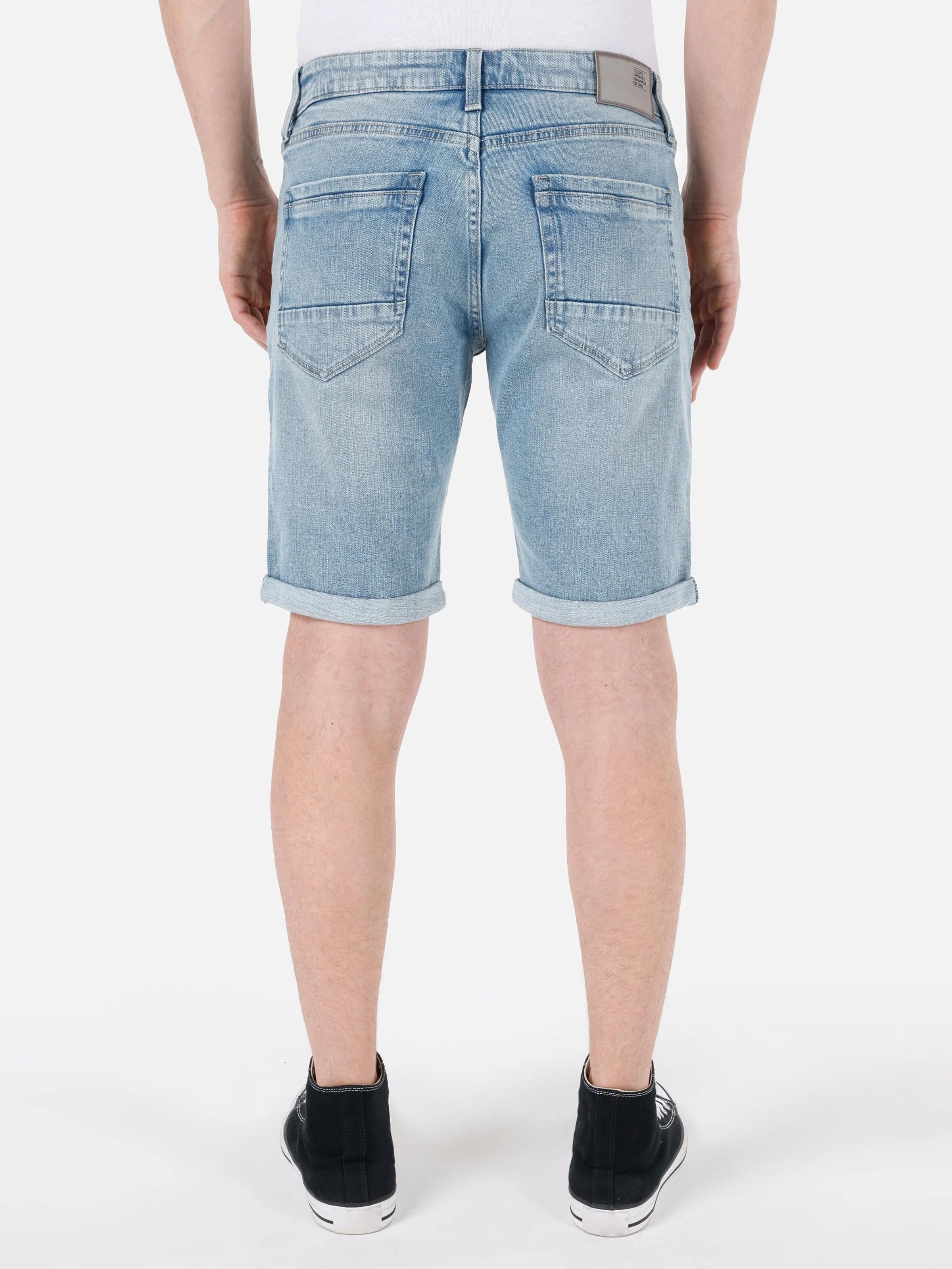 DENIM ERKEK ŞORT Straight Fit