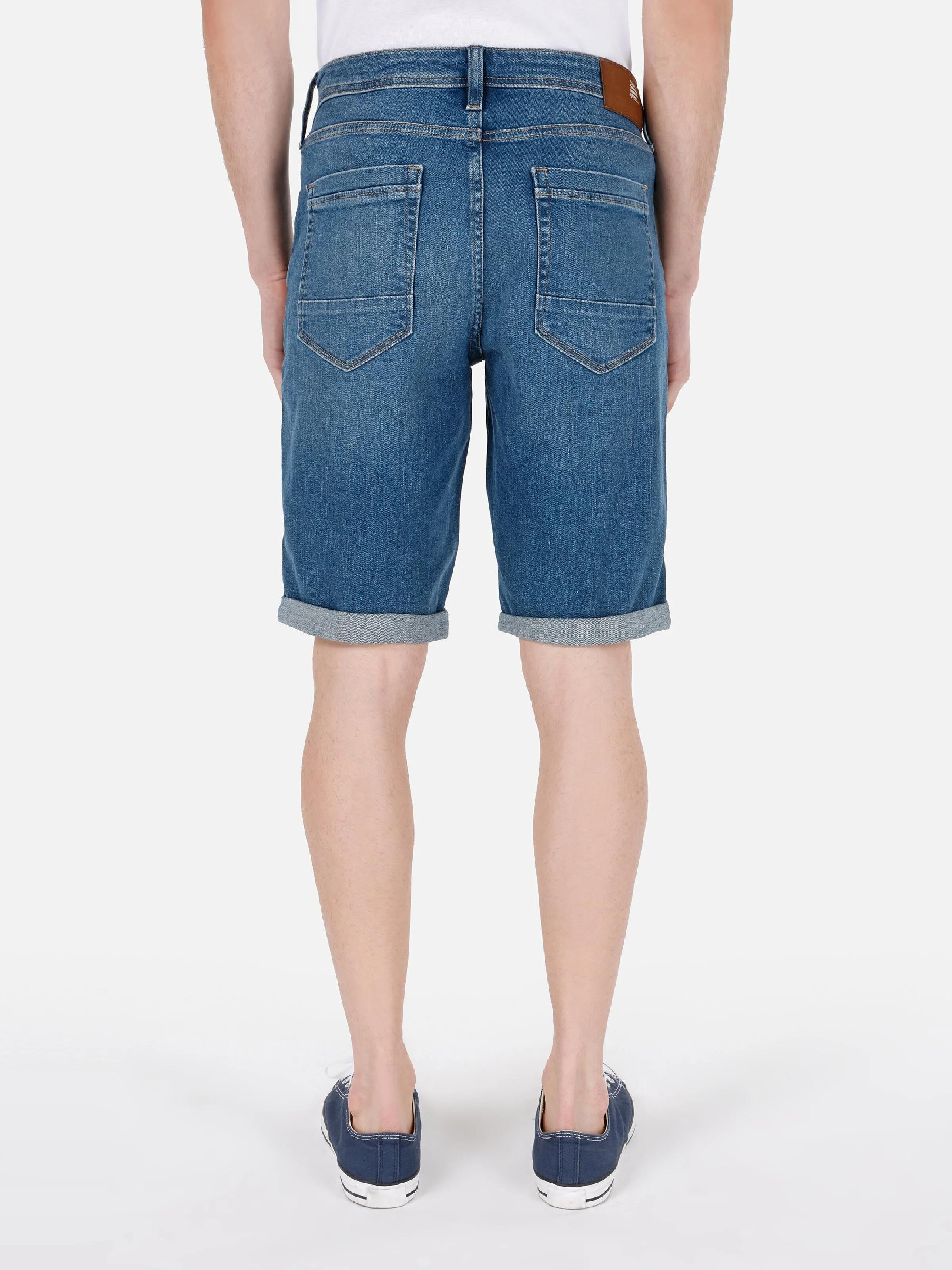 DENIM ERKEK ŞORT Straight Fit
