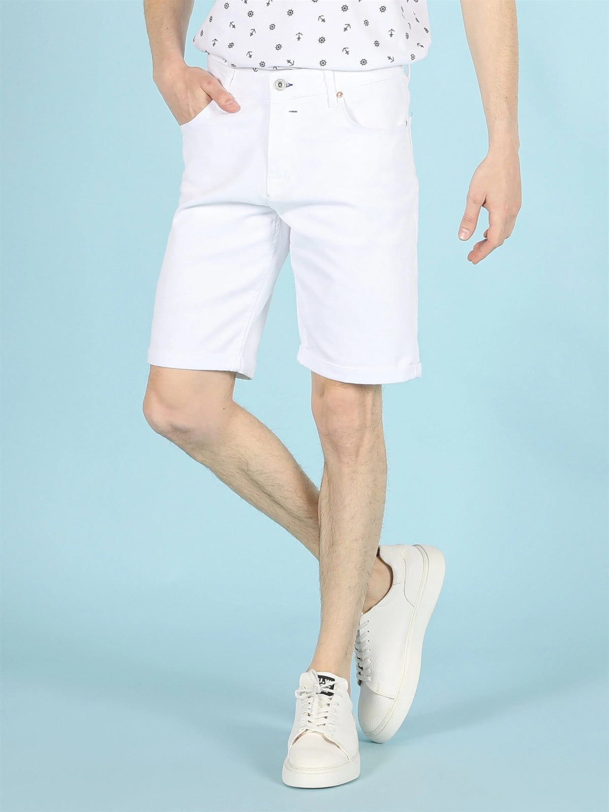 DENIM ERKEK ŞORT Straight Fit