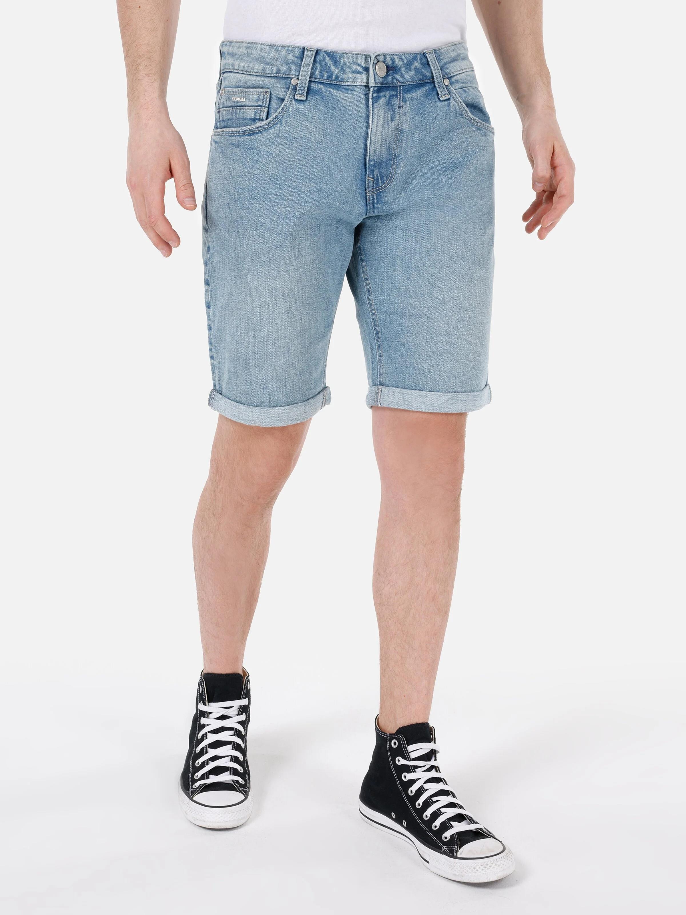DENIM ERKEK ŞORT Straight Fit