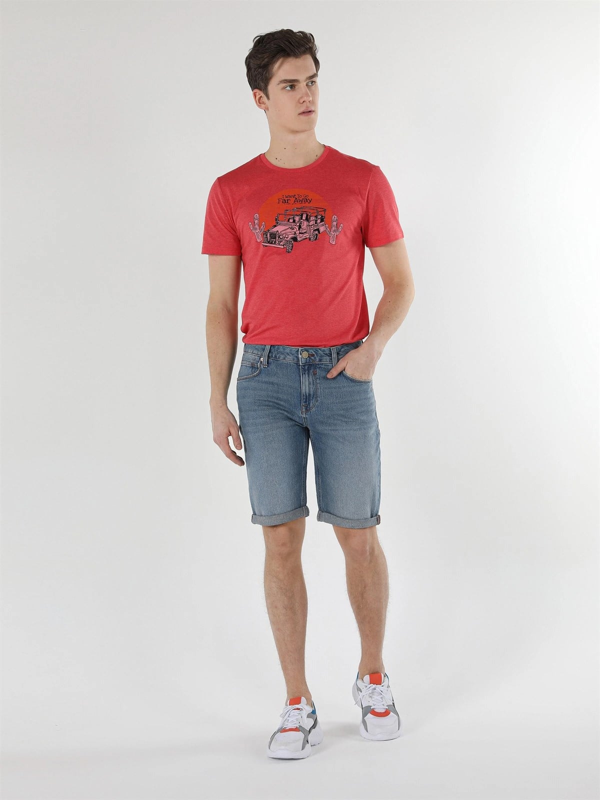 DENIM ERKEK ŞORT Straight Fit