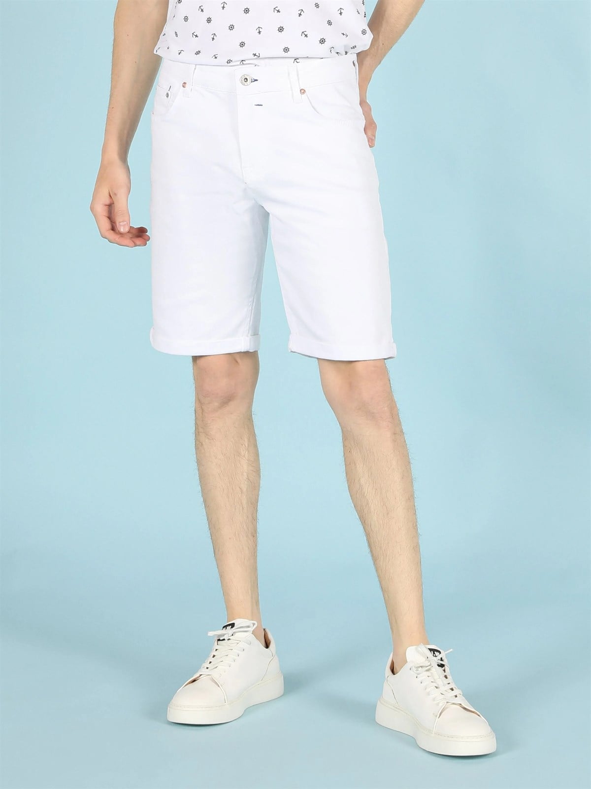 DENIM ERKEK ŞORT Straight Fit