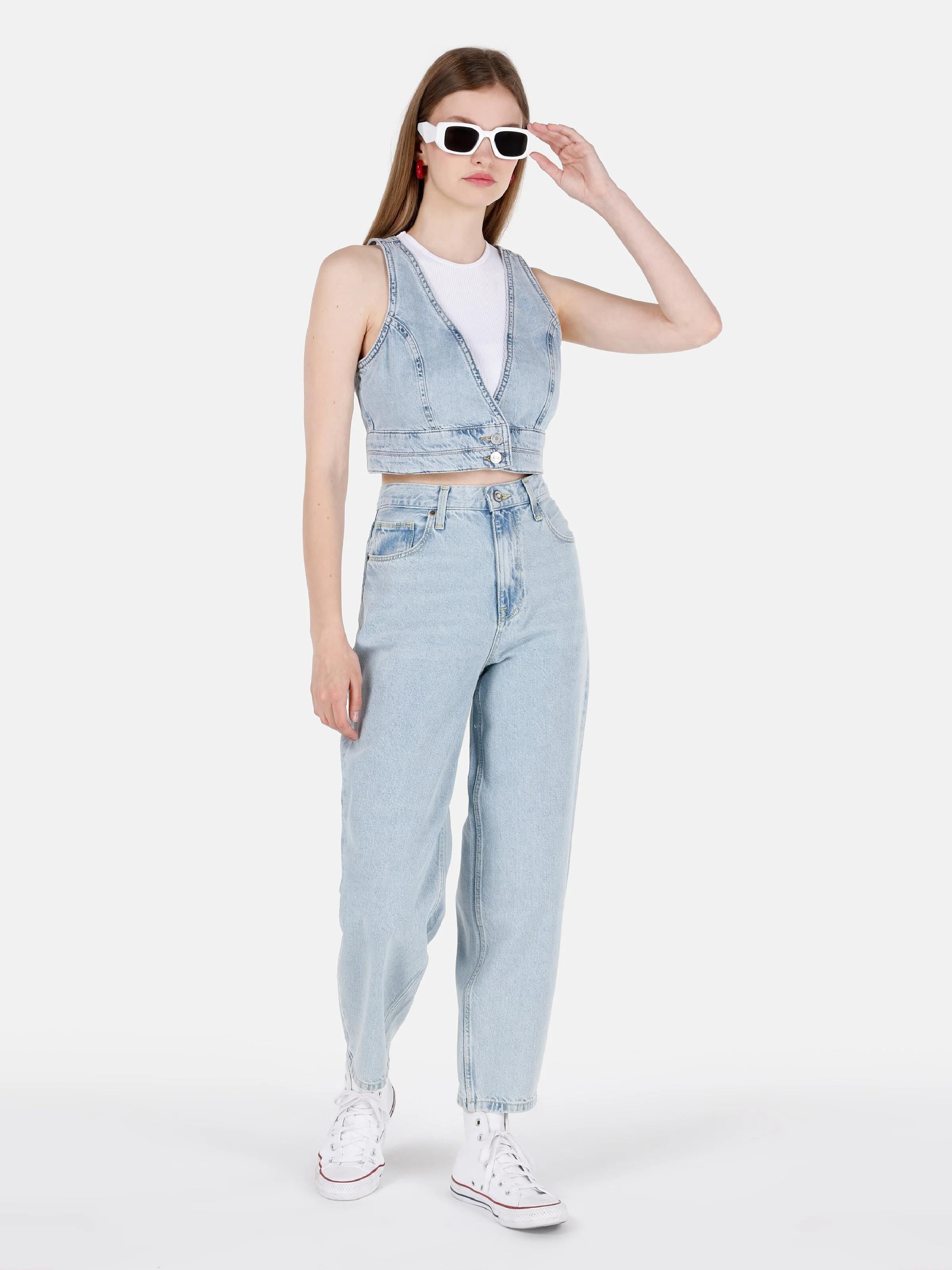 DENIM KADIN BÜSTİYER Slim Fit