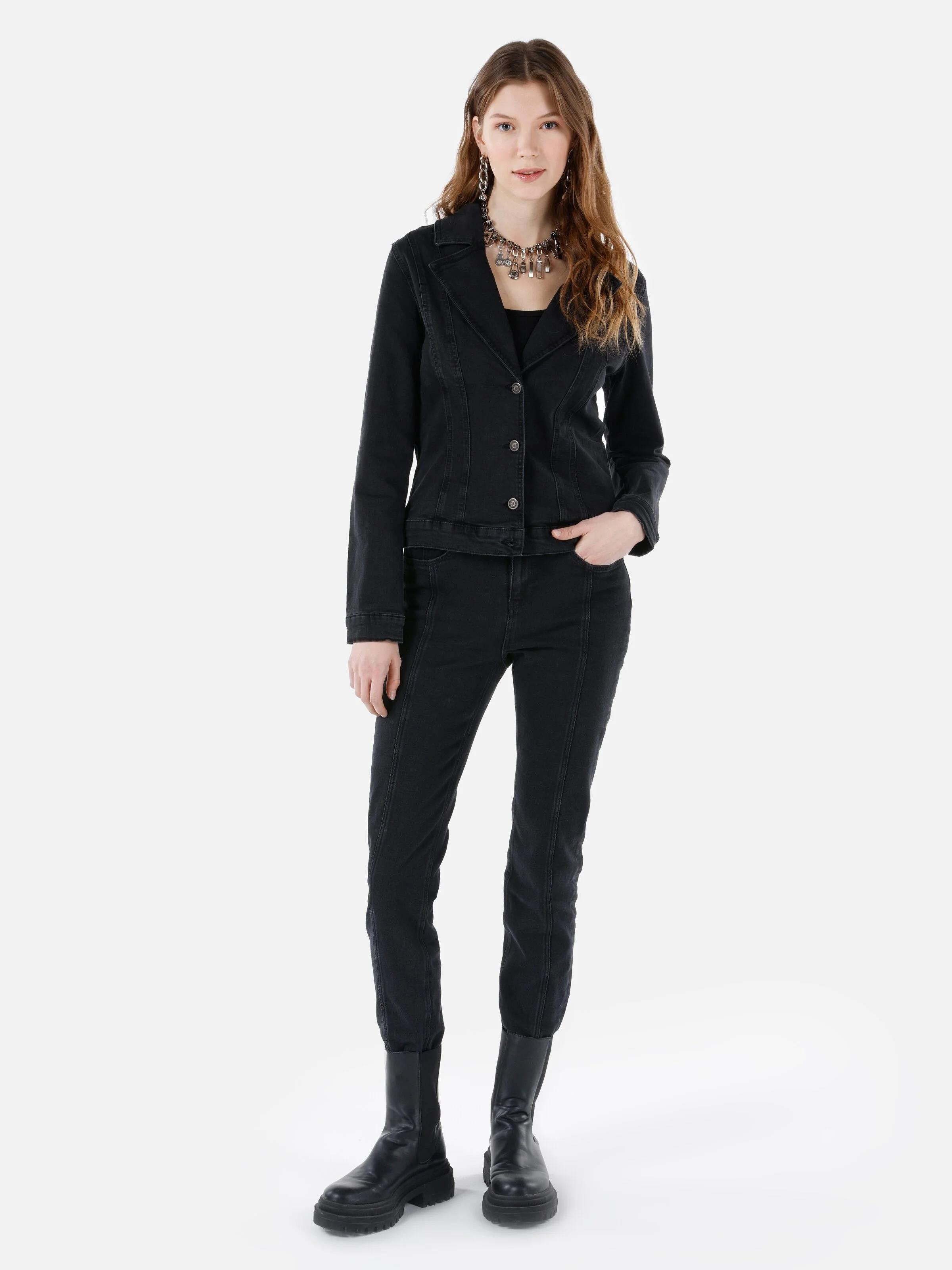 DENIM KADIN CEKET Regular Fit