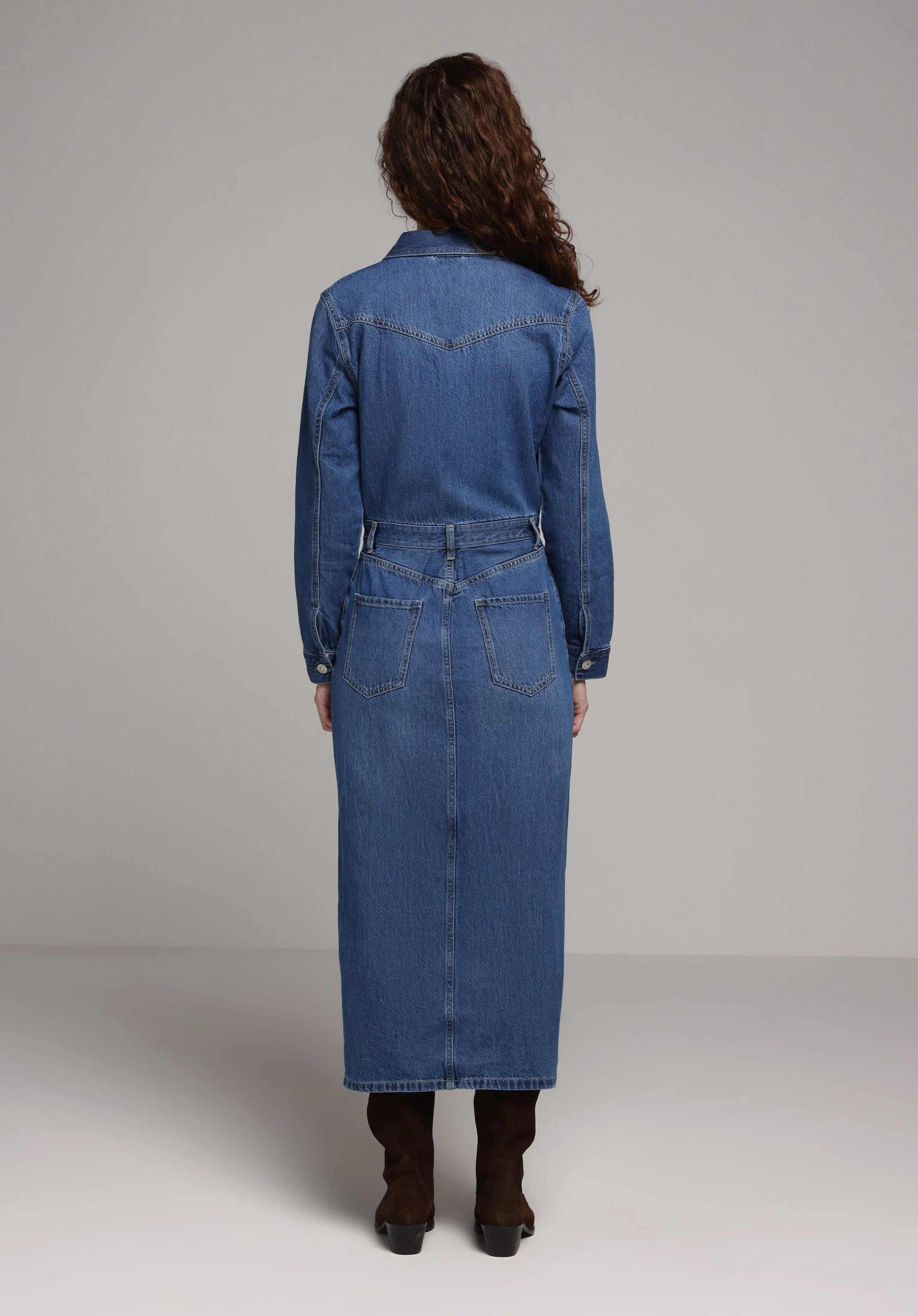 DENIM KADIN ELBISE Slim Fit