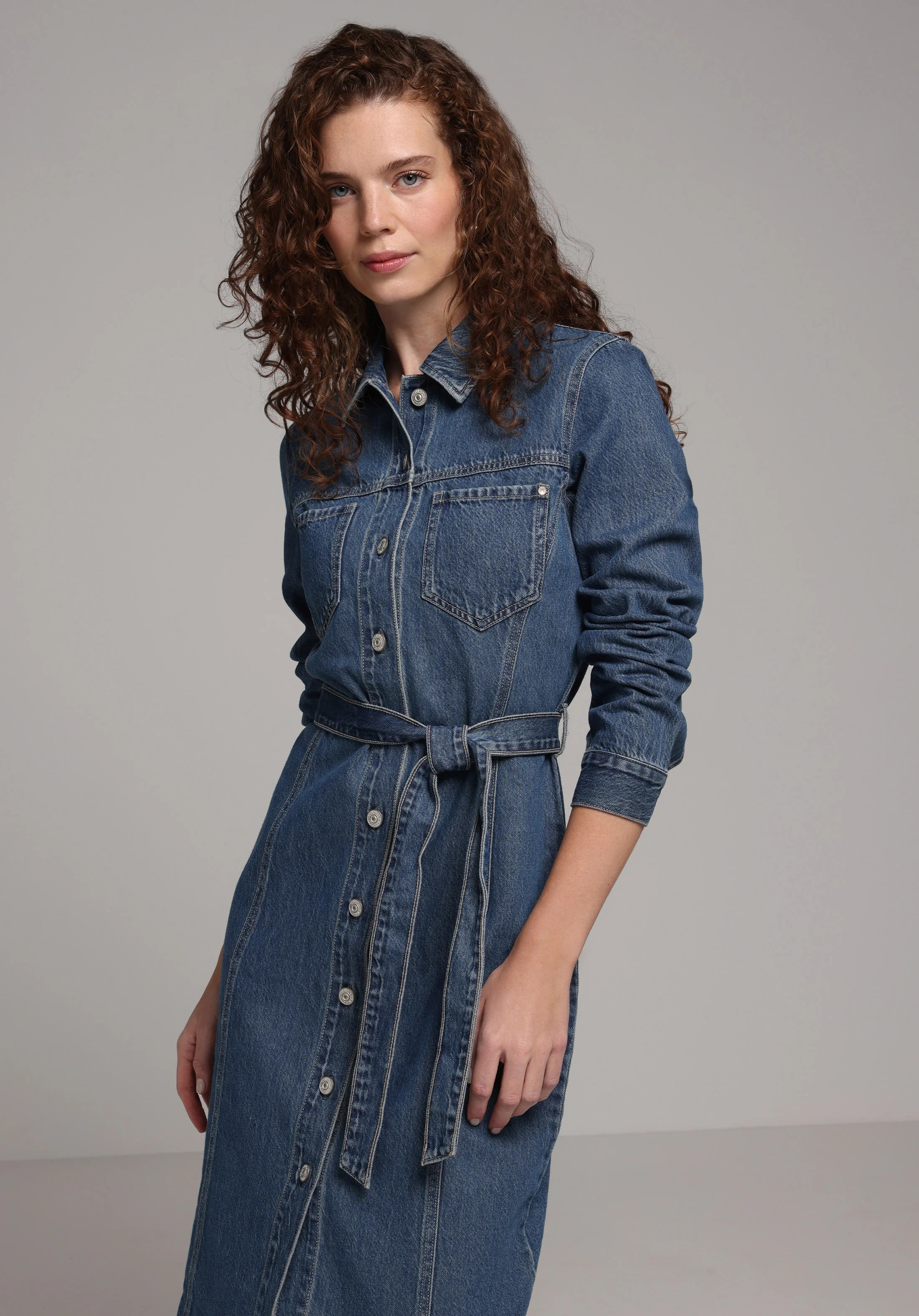DENIM KADIN ELBISE Slim Fit