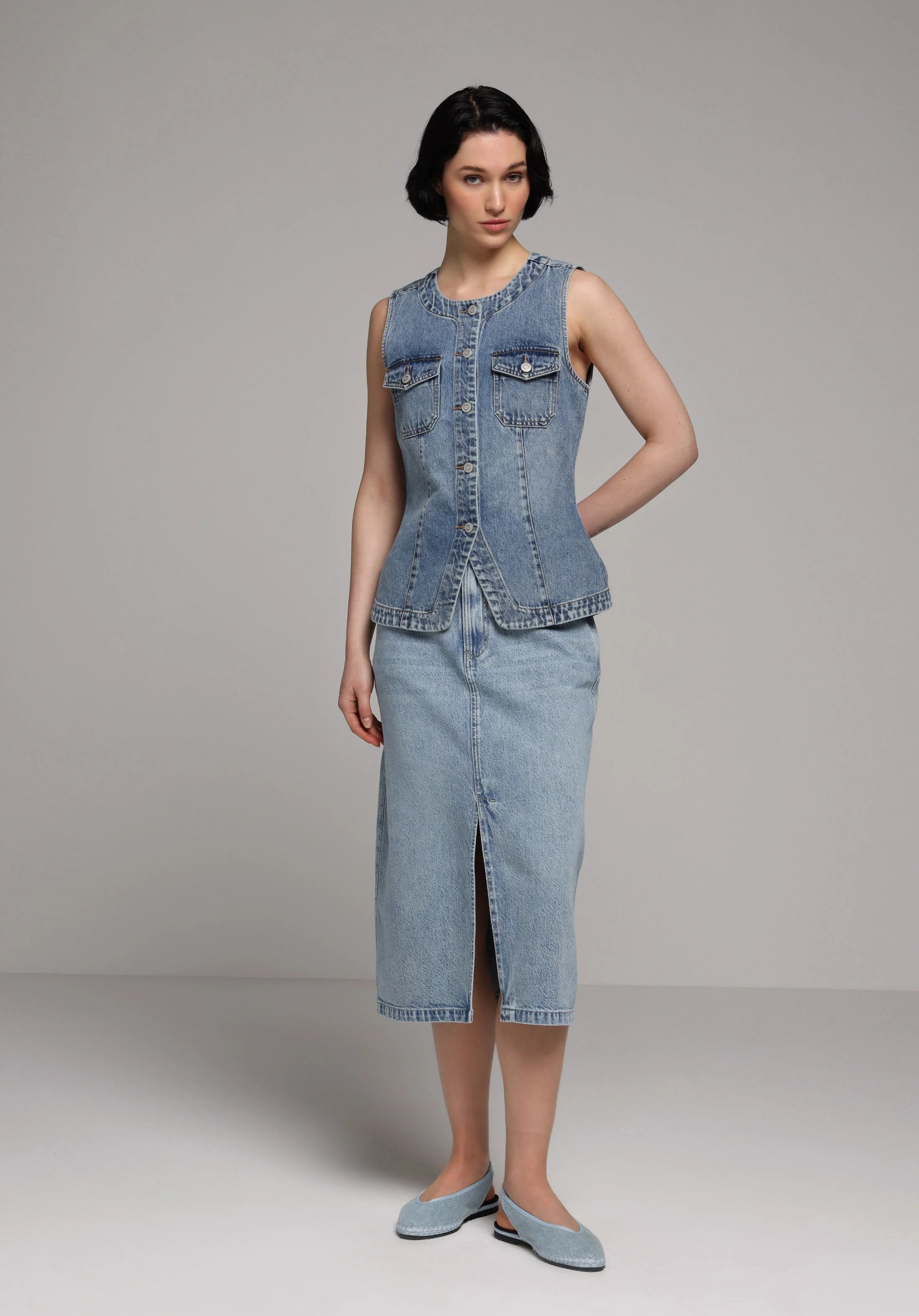 DENIM KADIN ETEK Regular Fit