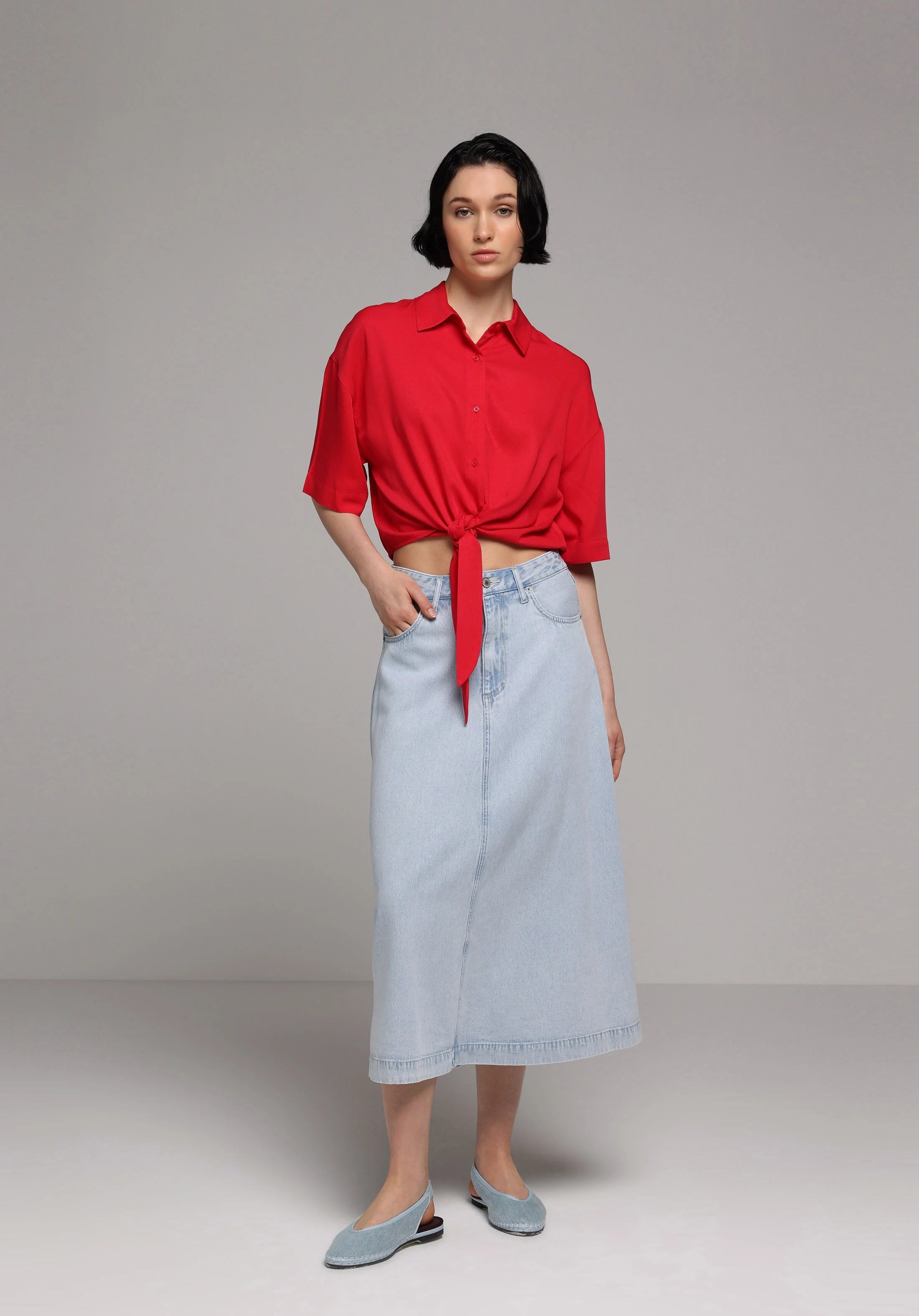 DENIM KADIN ETEK Regular Fit
