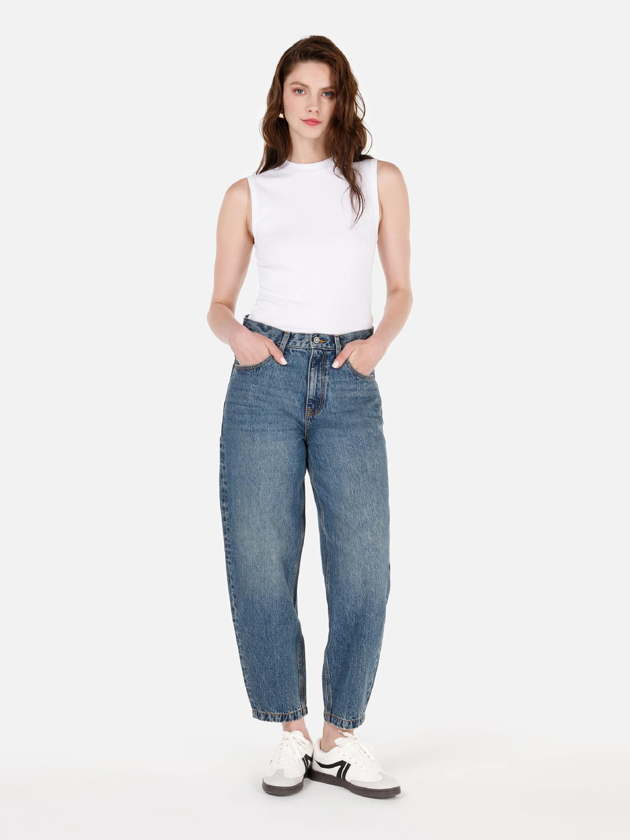 DENIM KADIN JEAN PANTOLON 703 CARLA Baloon Fit