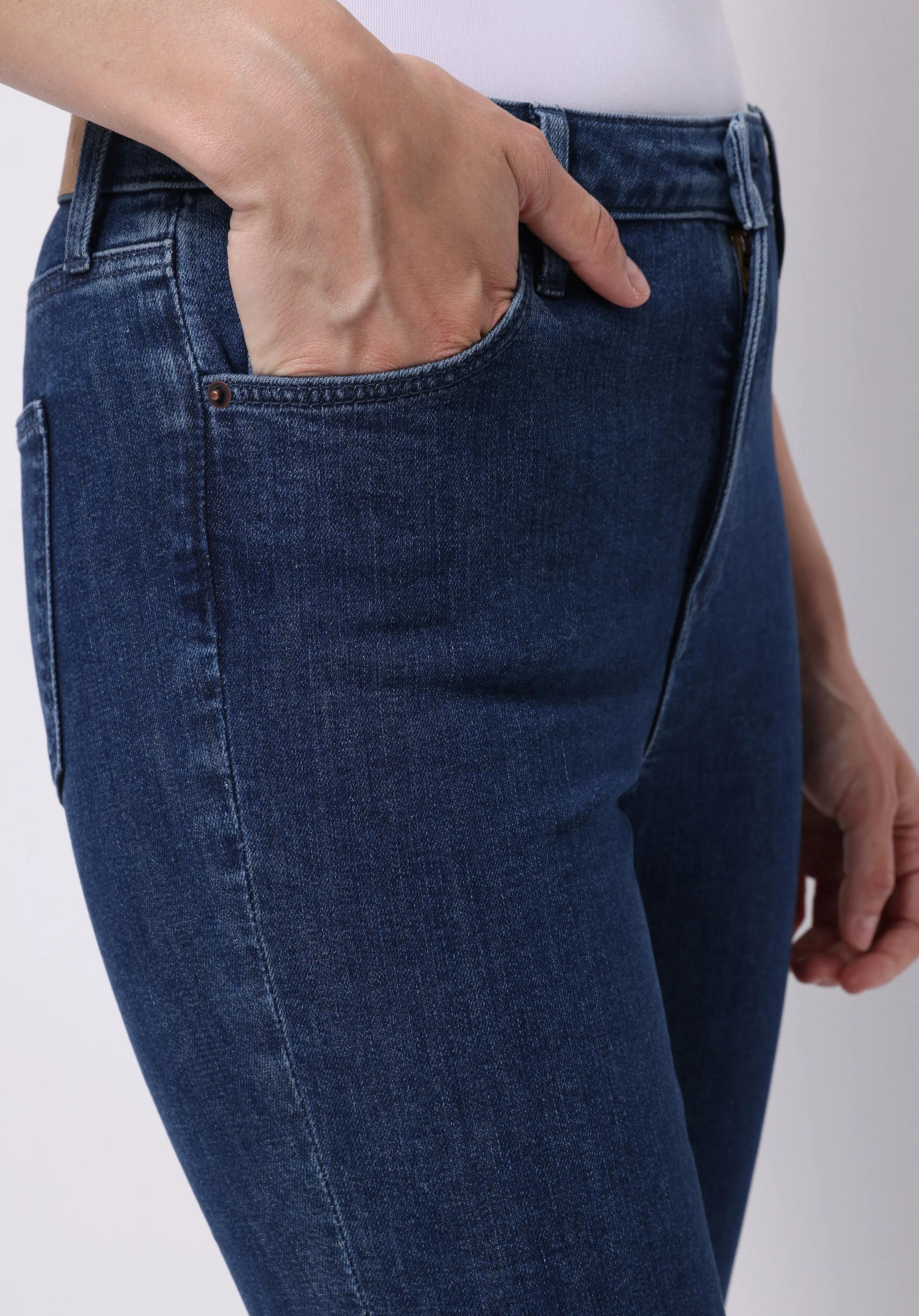 DENIM KADIN JEAN PANTOLON 772 LONNA Orta Bel Boru Paça Dar Kesim