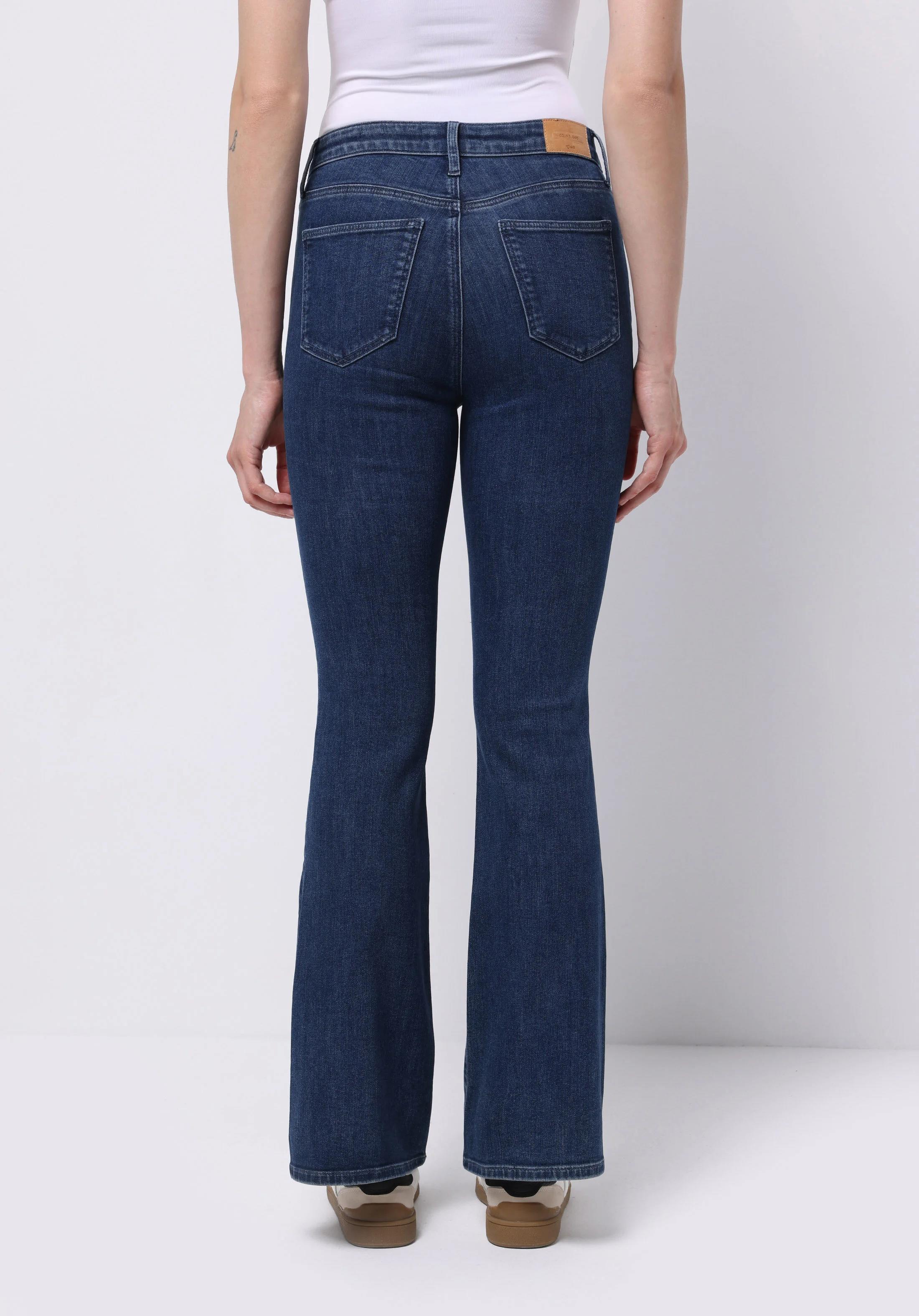 DENIM KADIN JEAN PANTOLON 772 LONNA Orta Bel Boru Paça Dar Kesim
