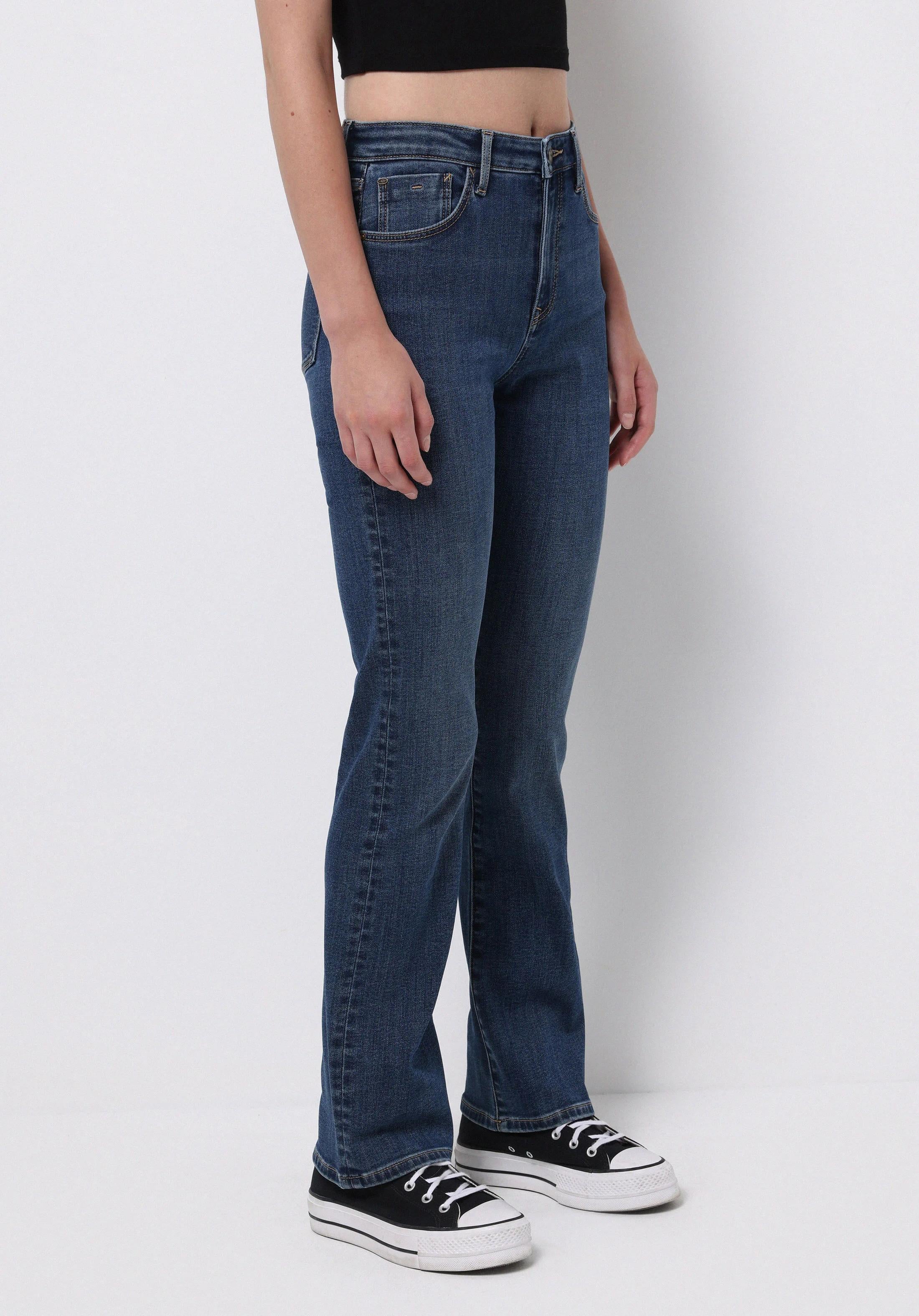 DENIM KADIN JEAN PANTOLON 792 MILA Orta Bel Düz Paça Regular Fit