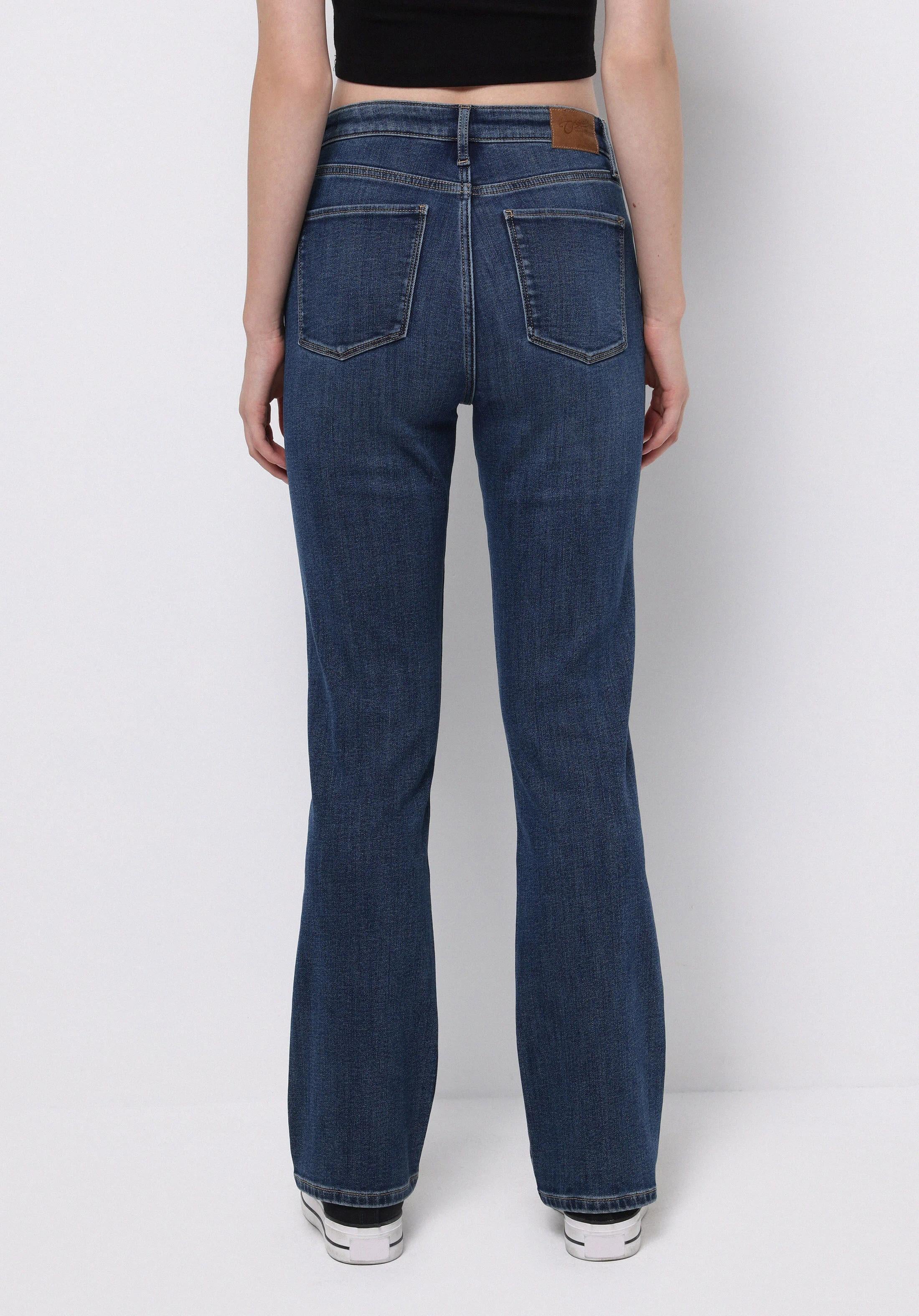 DENIM KADIN JEAN PANTOLON 792 MILA Orta Bel Düz Paça Regular Fit