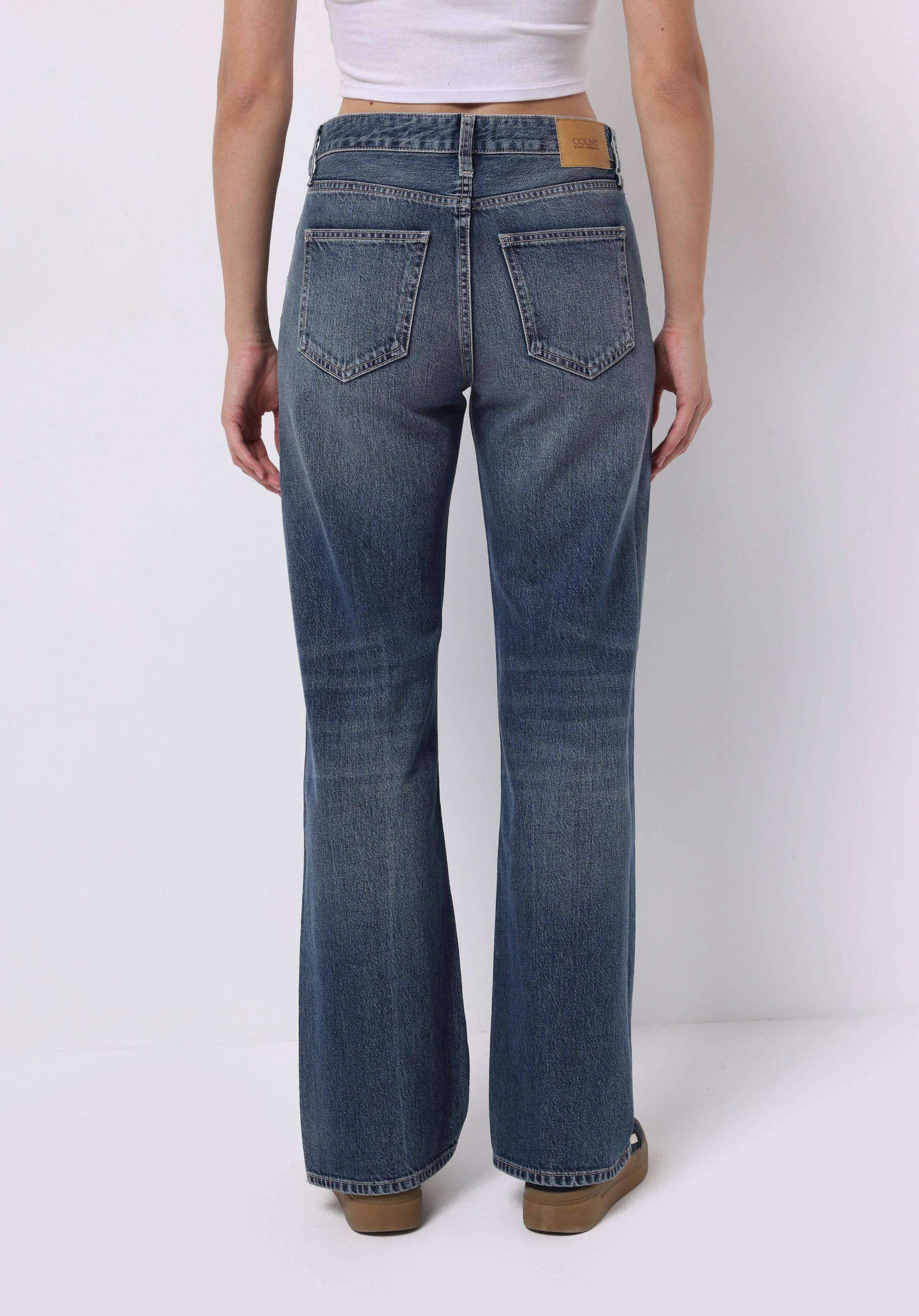 DENIM KADIN JEAN PANTOLON 880 ELISA Orta Bel Tam Boy Paça Straight Fit
