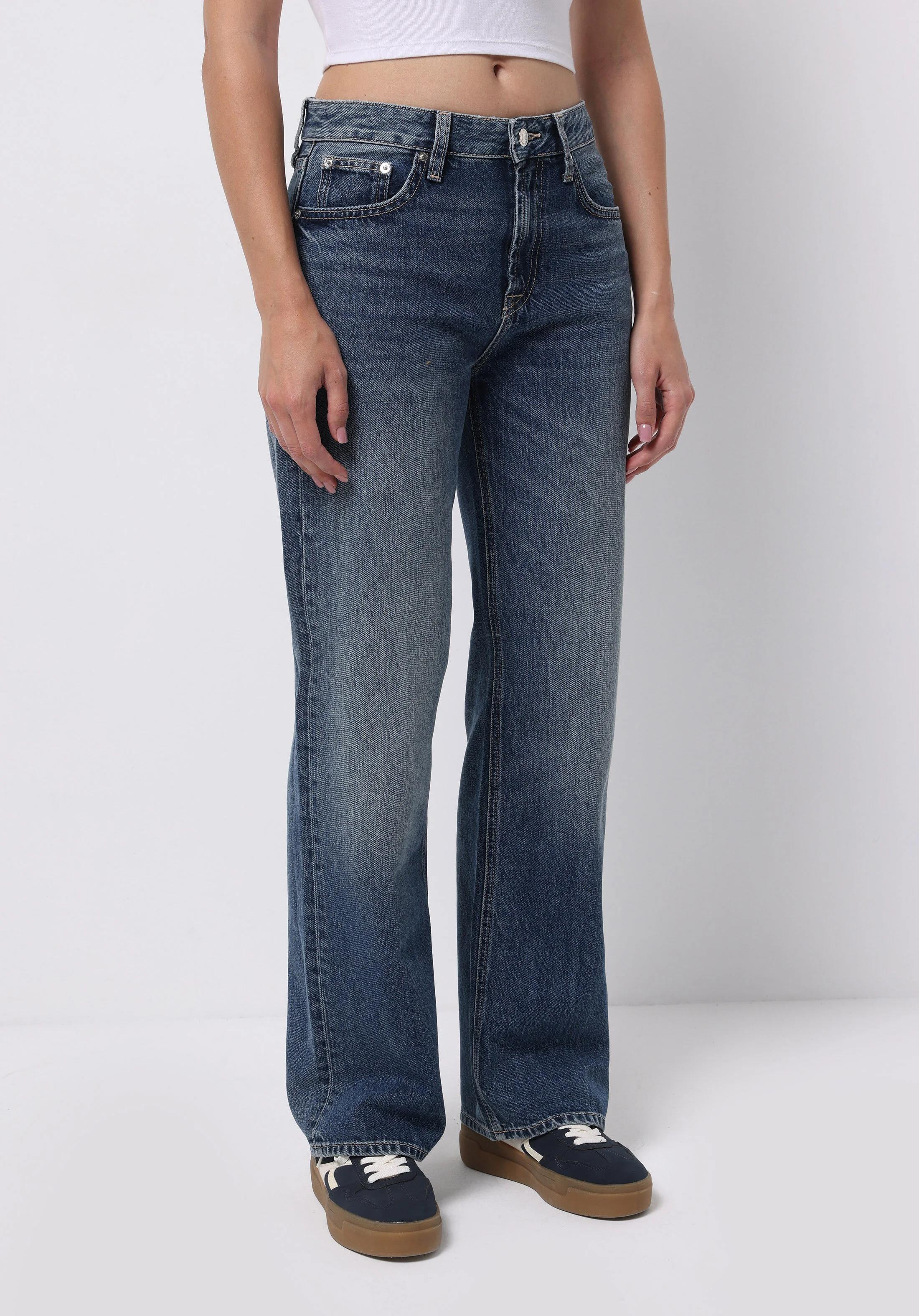 DENIM KADIN JEAN PANTOLON 880 ELISA Orta Bel Tam Boy Paça Straight Fit