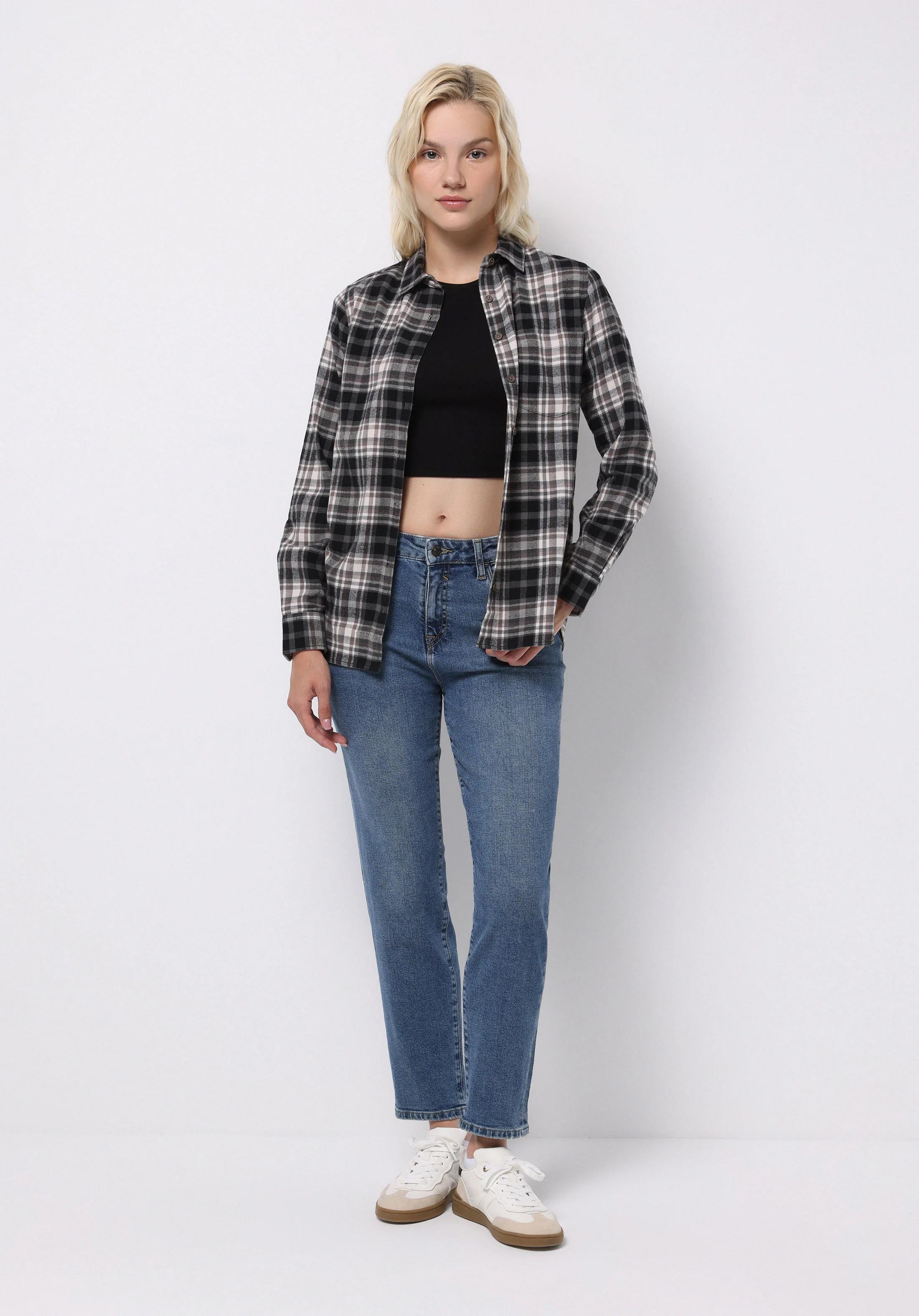 DENIM KADIN JEAN PANTOLON 896  MARIA Yüksek Bel Daralan Paça Mom Fit