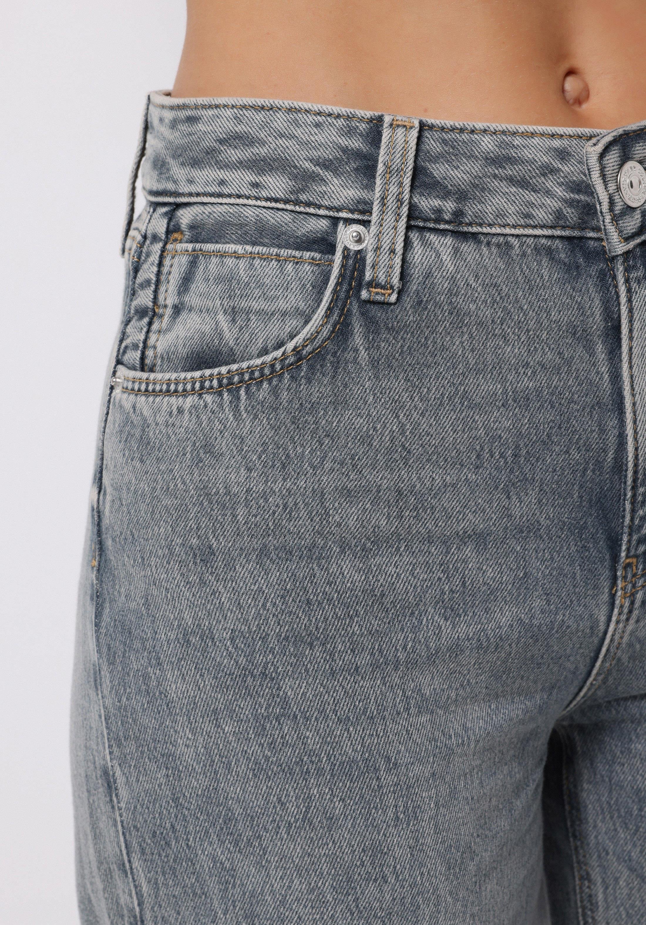 DENIM KADIN JEAN PANTOLON 970 BERRY Yüksek Bel Düz Paça Regular Fit