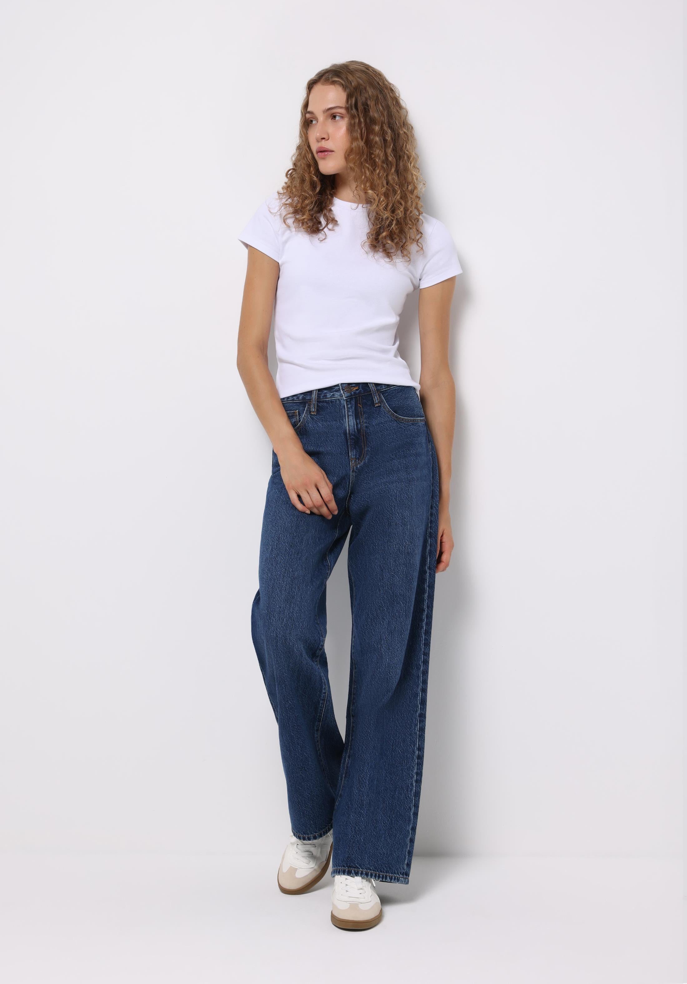 DENIM KADIN JEAN PANTOLON 970 BERRY Yüksek Bel Düz Paça Regular Fit