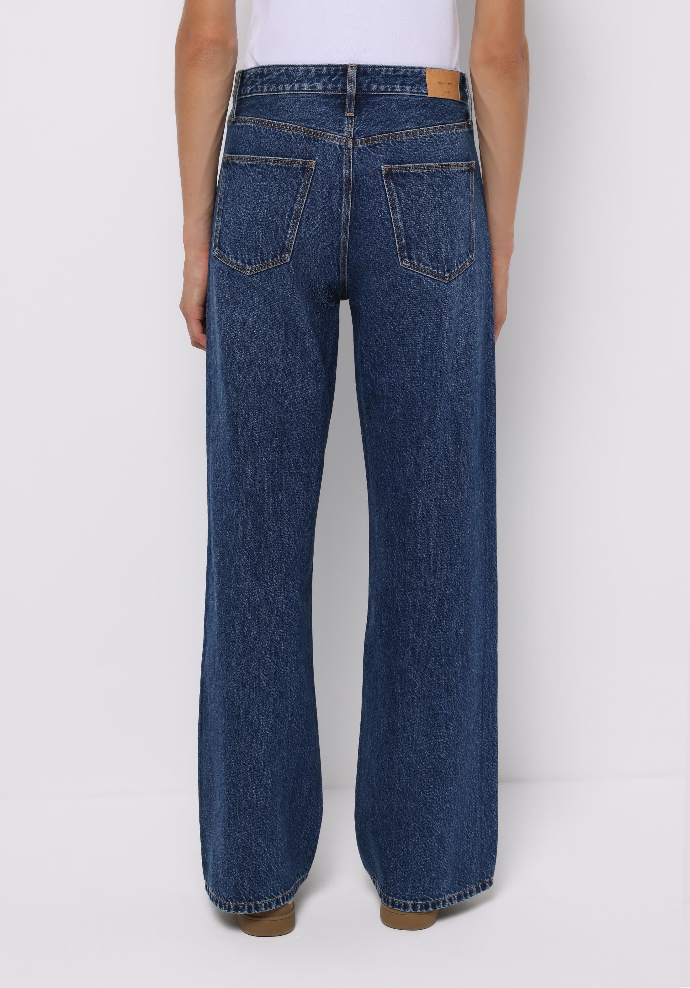 DENIM KADIN JEAN PANTOLON 970 BERRY Yüksek Bel Düz Paça Regular Fit