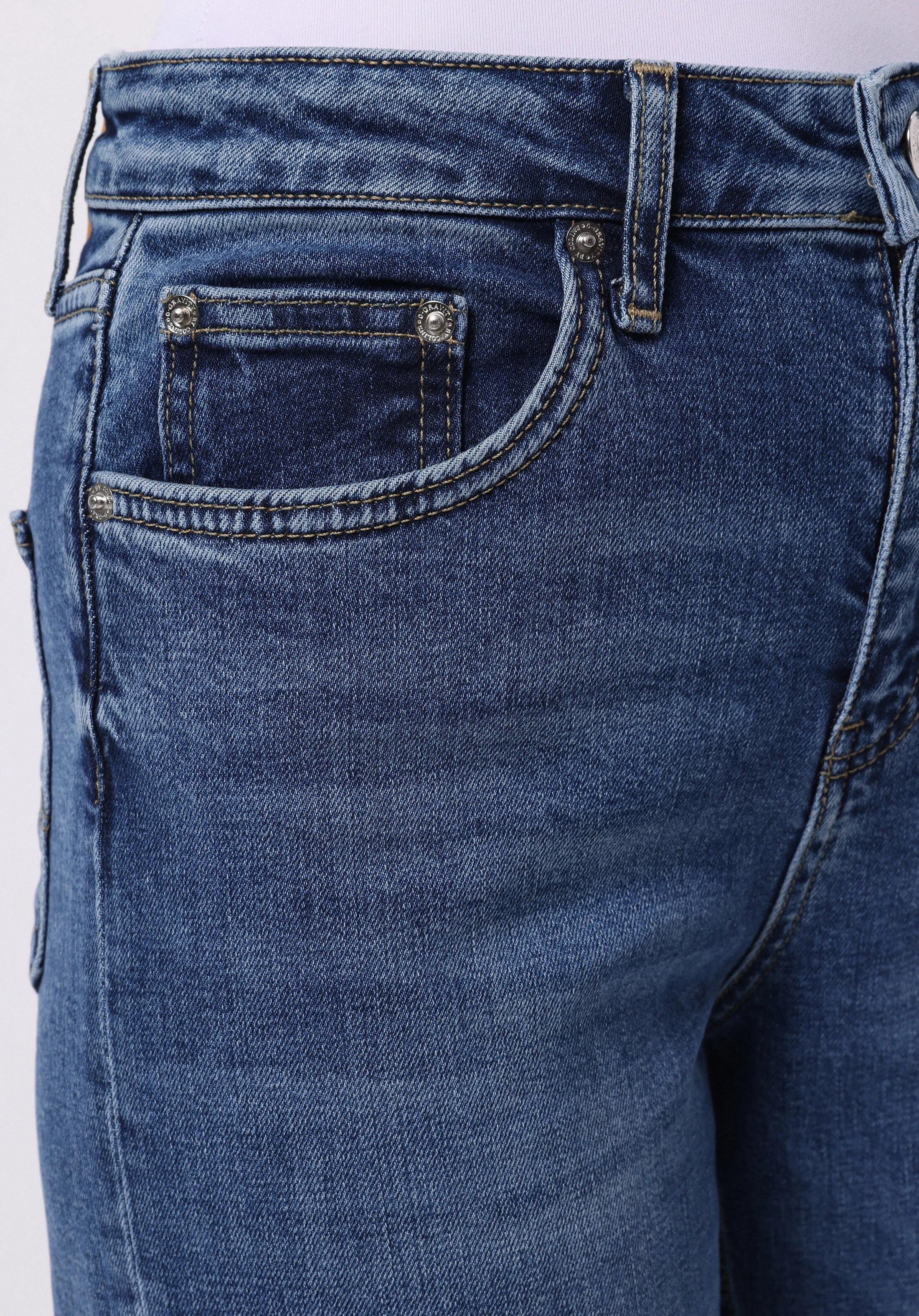 DENIM KADIN JEAN PANTOLON 970 BERRY Yüksek Bel Düz Paça Regular Fit