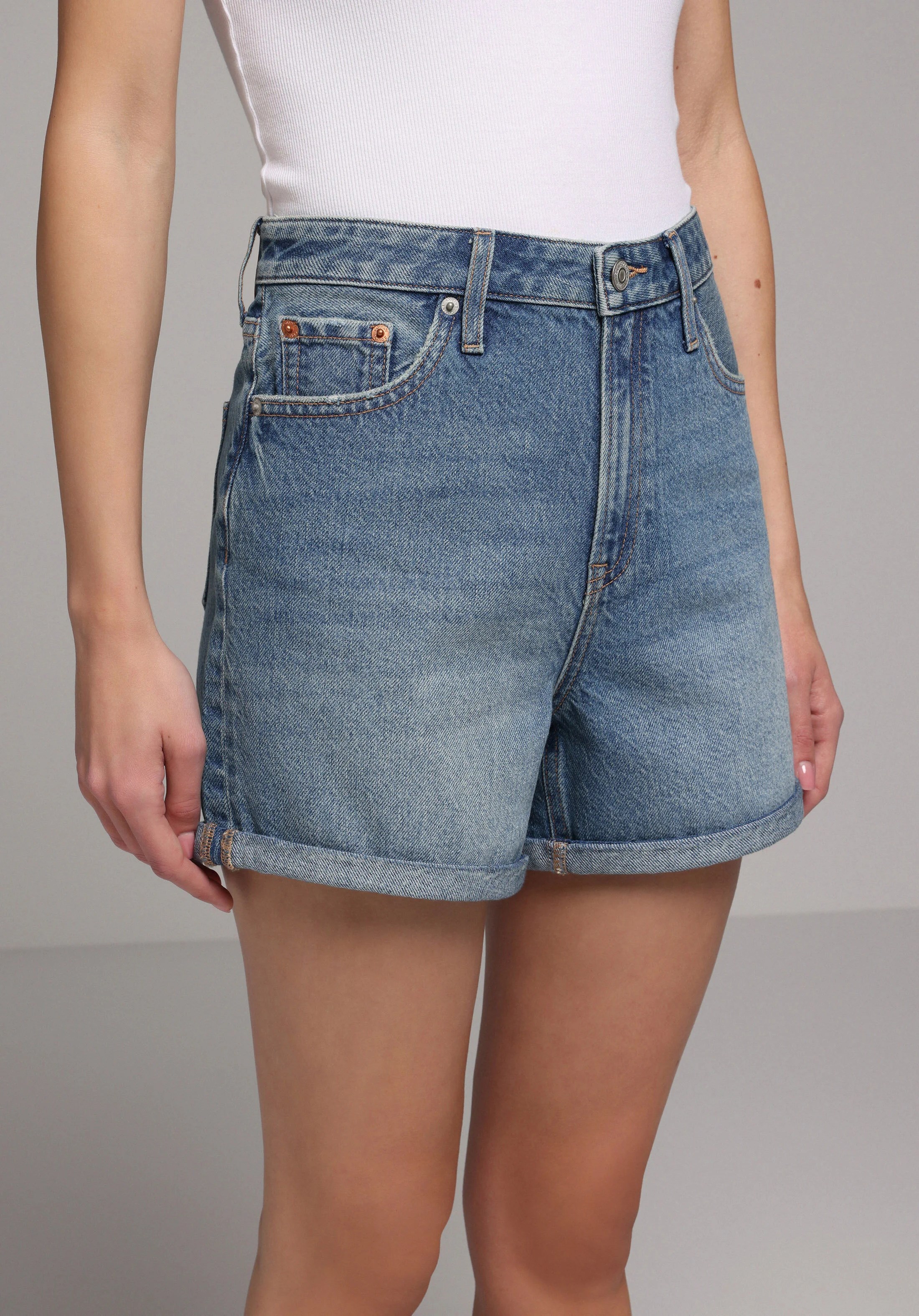 DENIM KADIN ŞORT Mom Fit