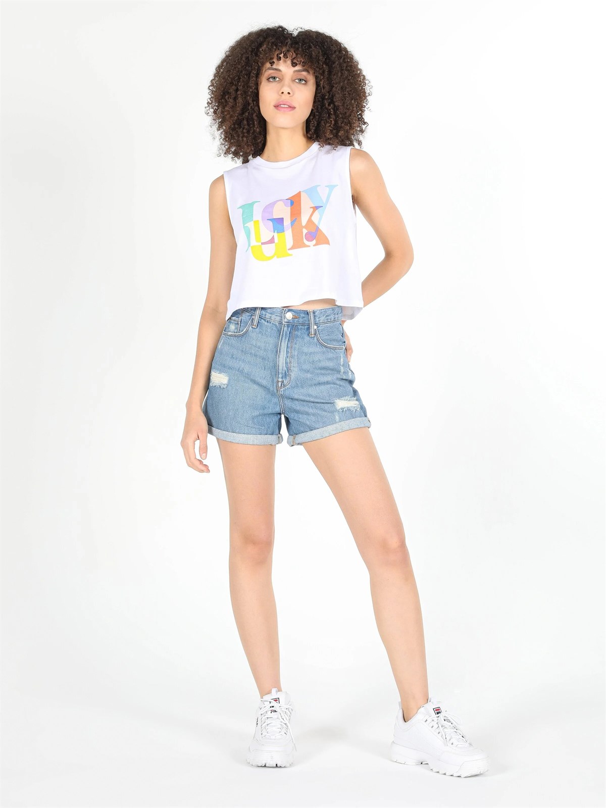 DENIM KADIN ŞORT Mom Fit