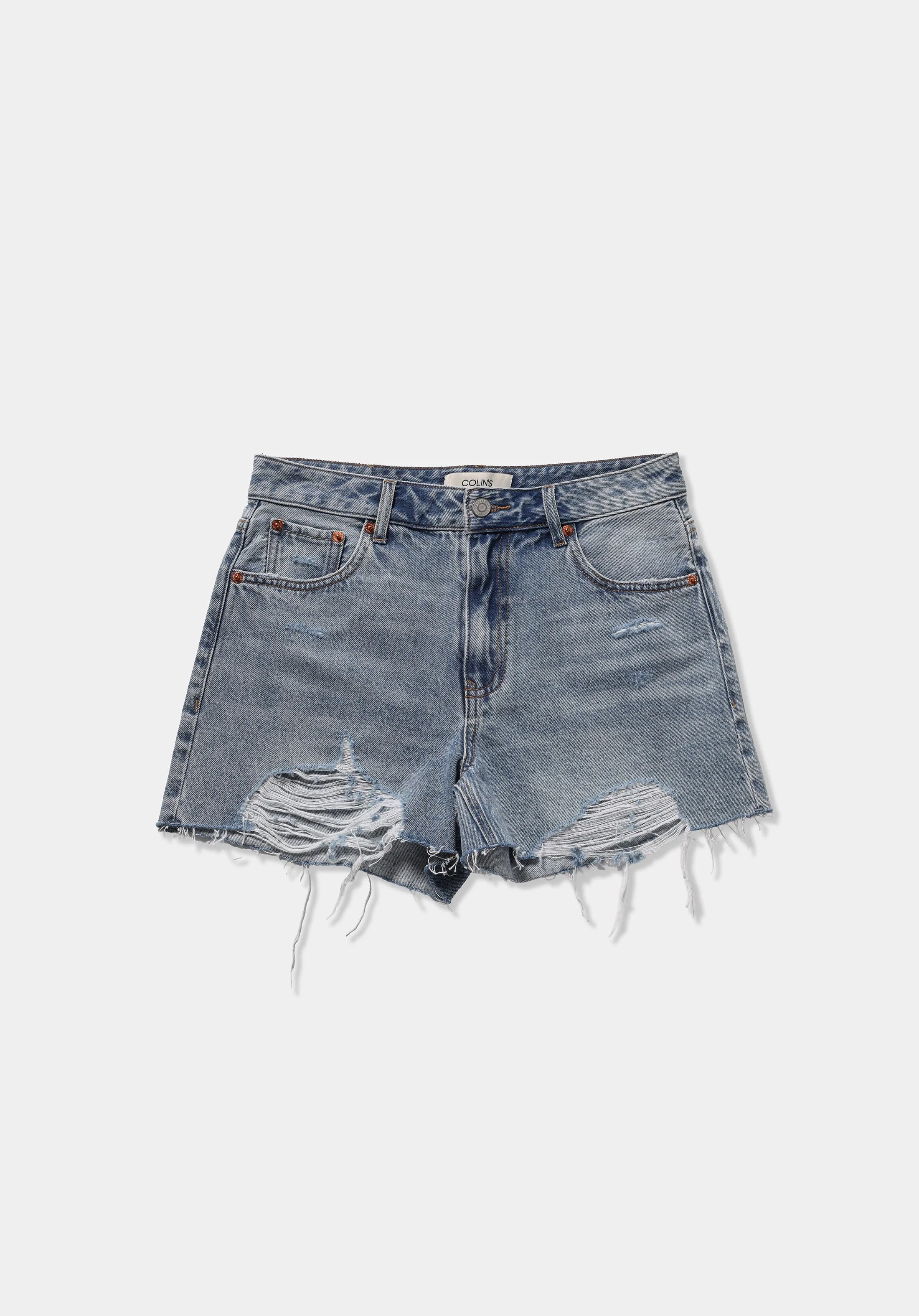 DENIM KADIN ŞORT Mom Fit