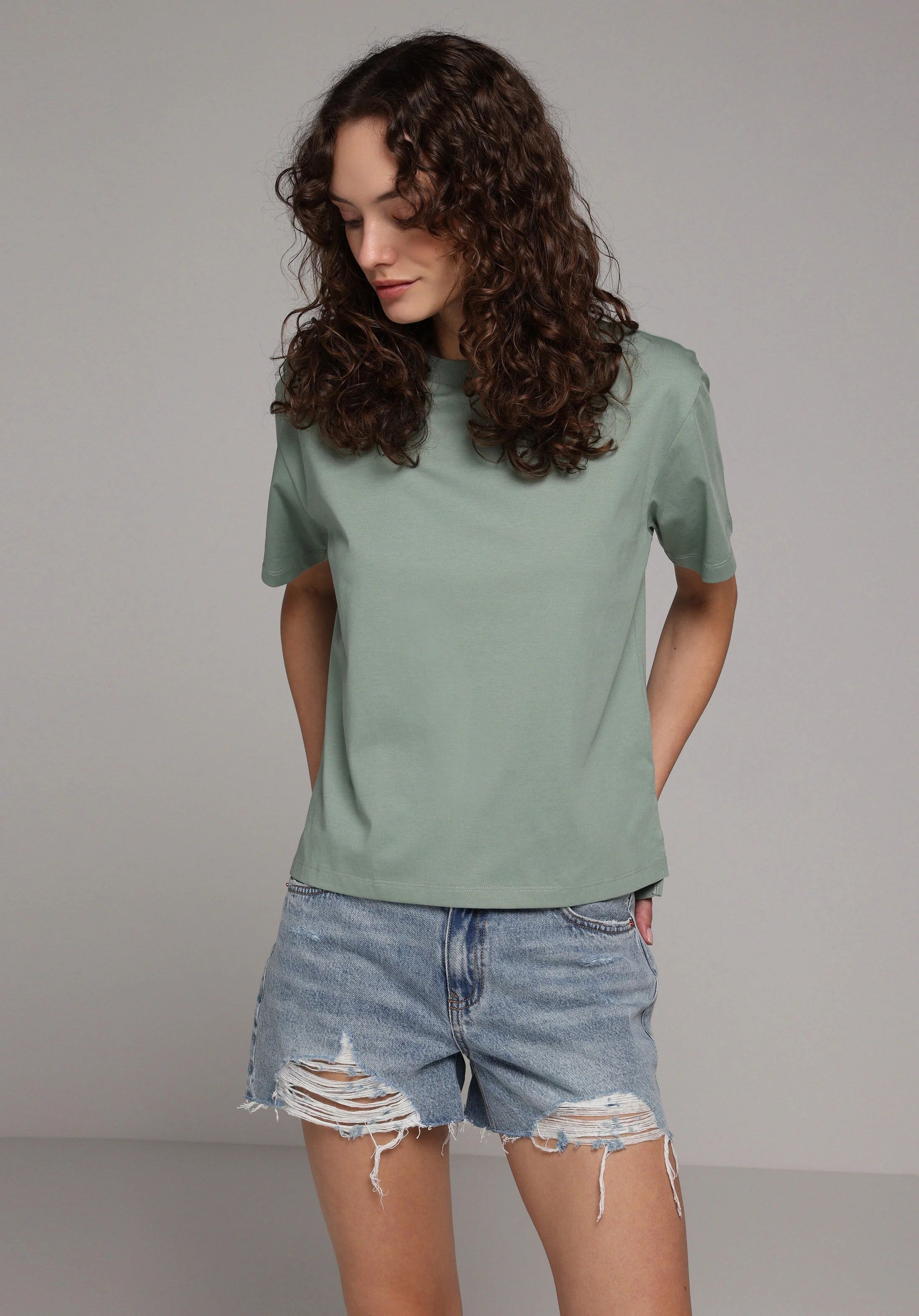 DENIM KADIN ŞORT Mom Fit