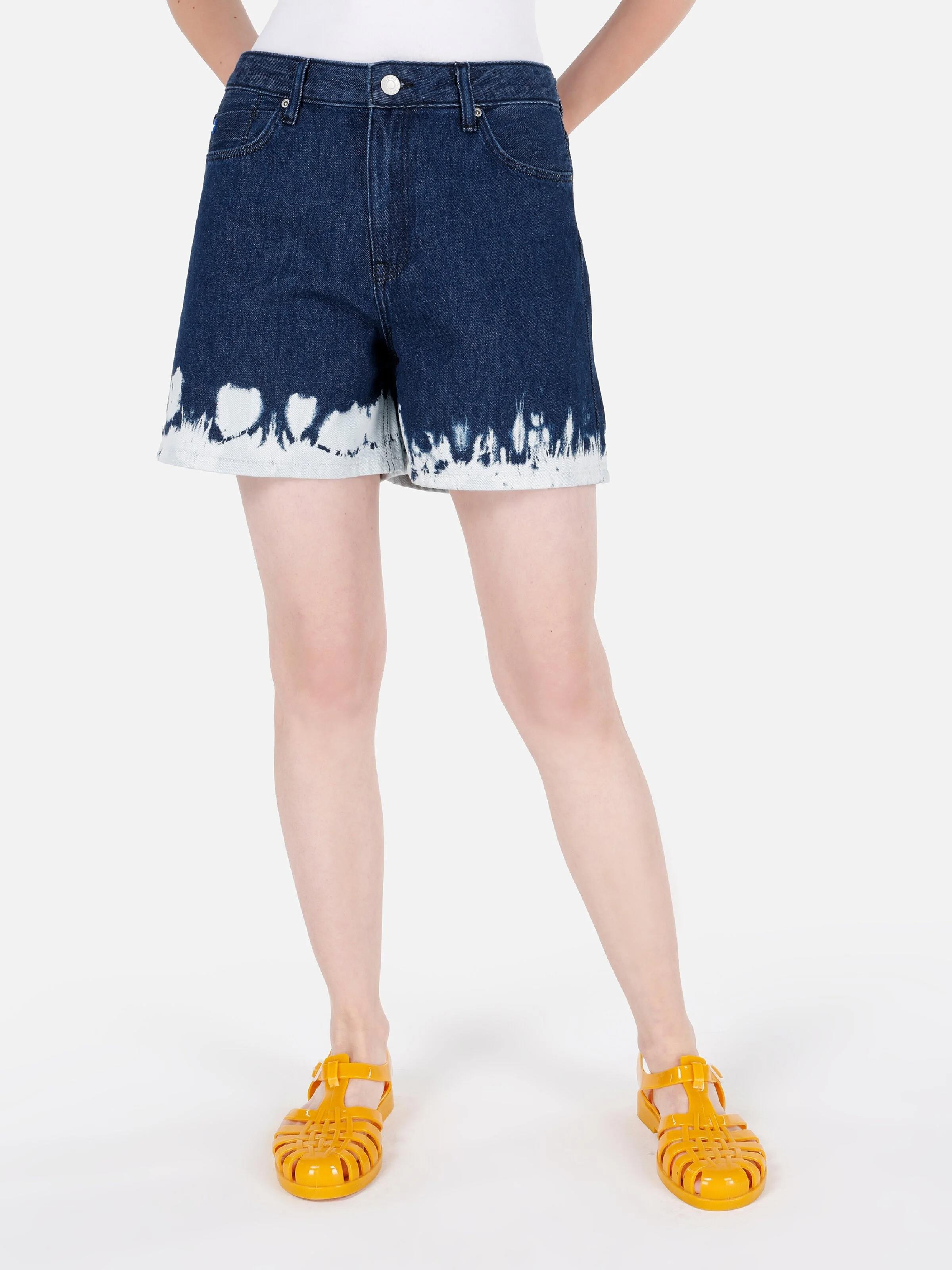 DENIM KADIN ŞORT Mom Fit