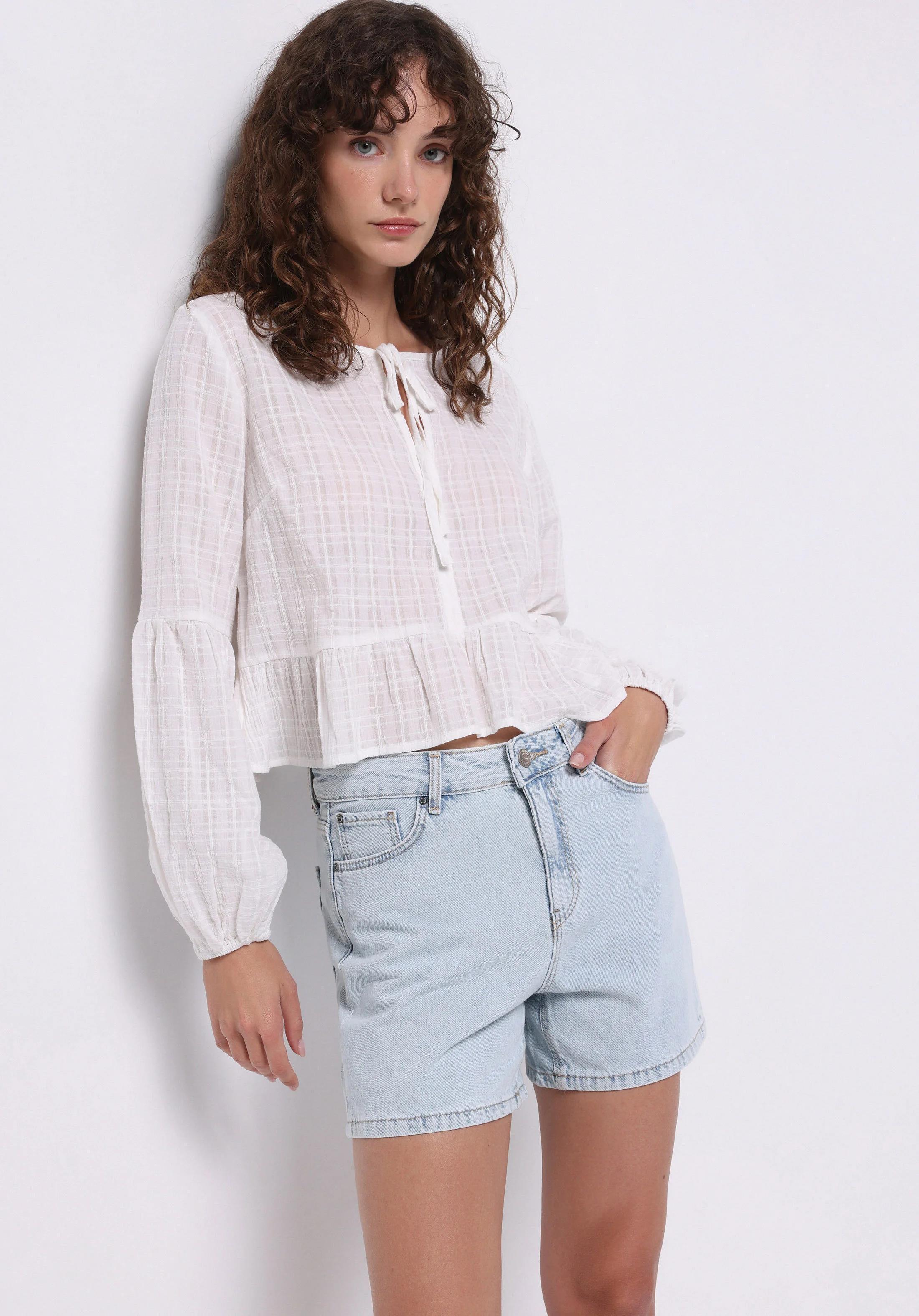 DENIM KADIN ŞORT Mom Fit