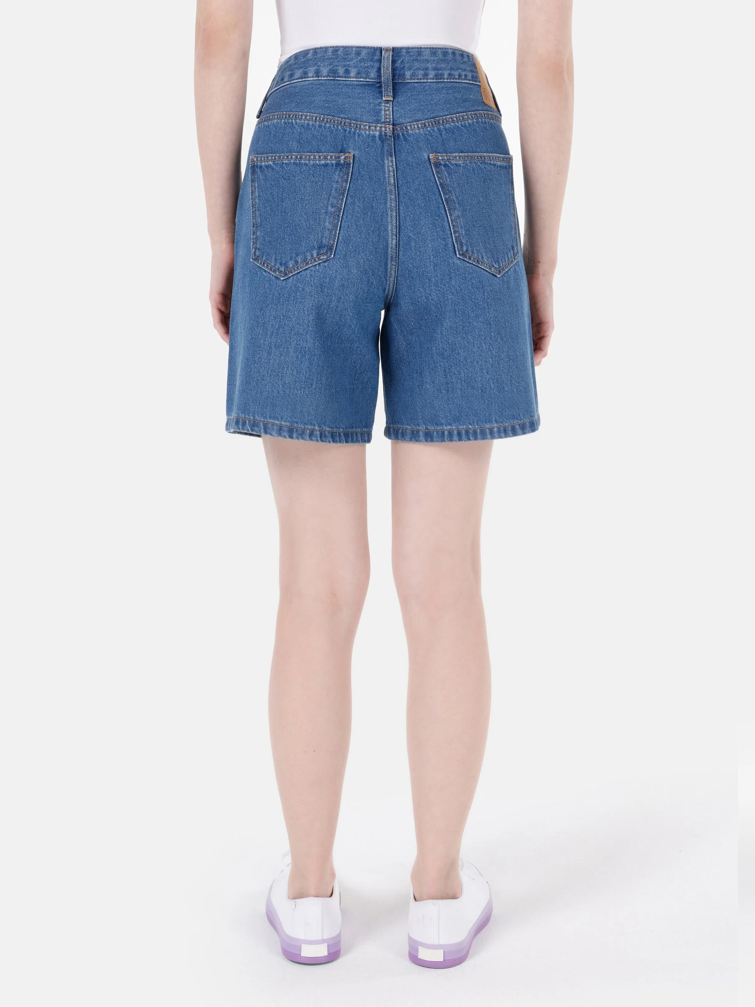 DENIM KADIN ŞORT Wıde Fit