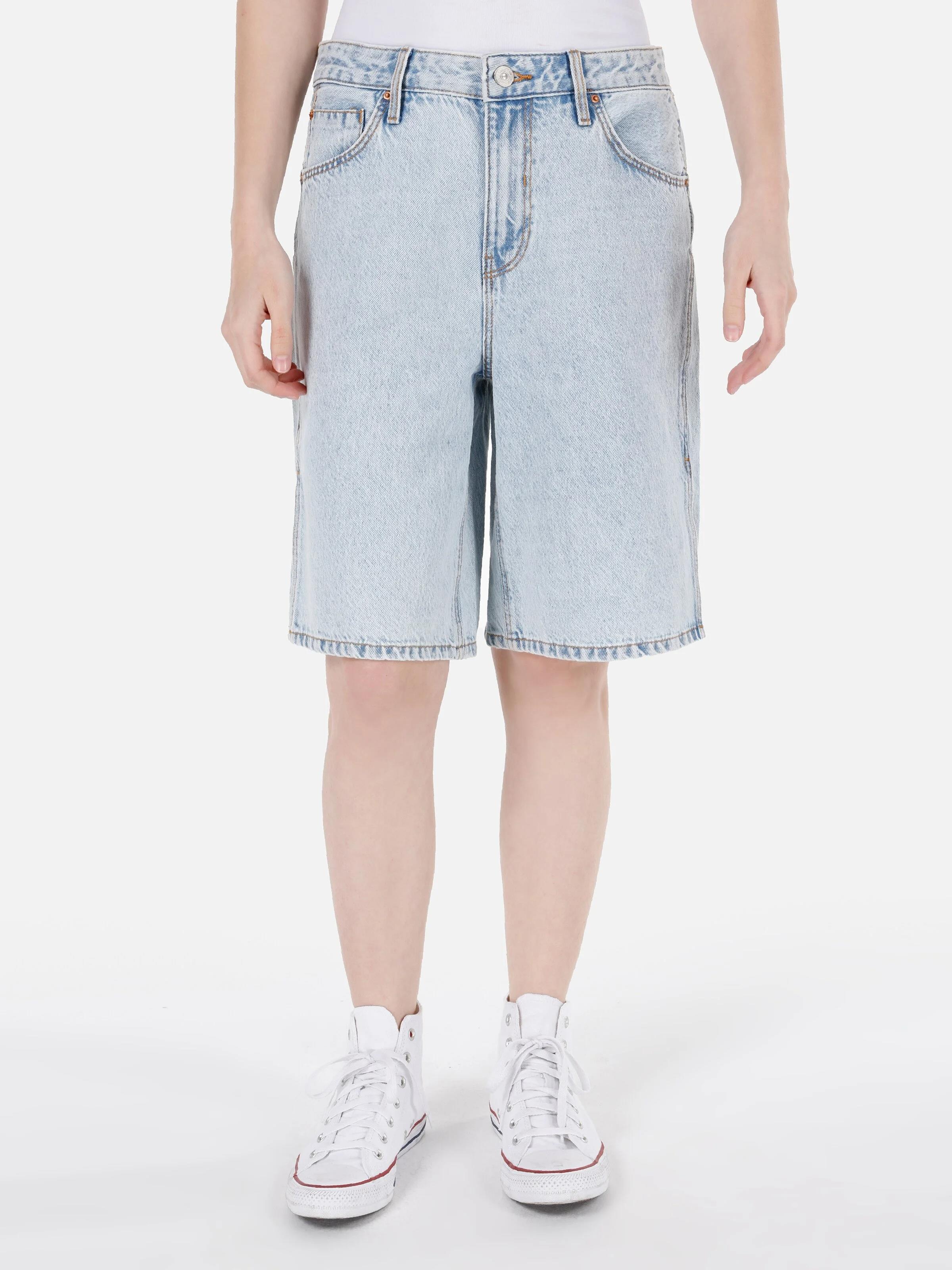 DENIM KADIN ŞORT Wıde Fit