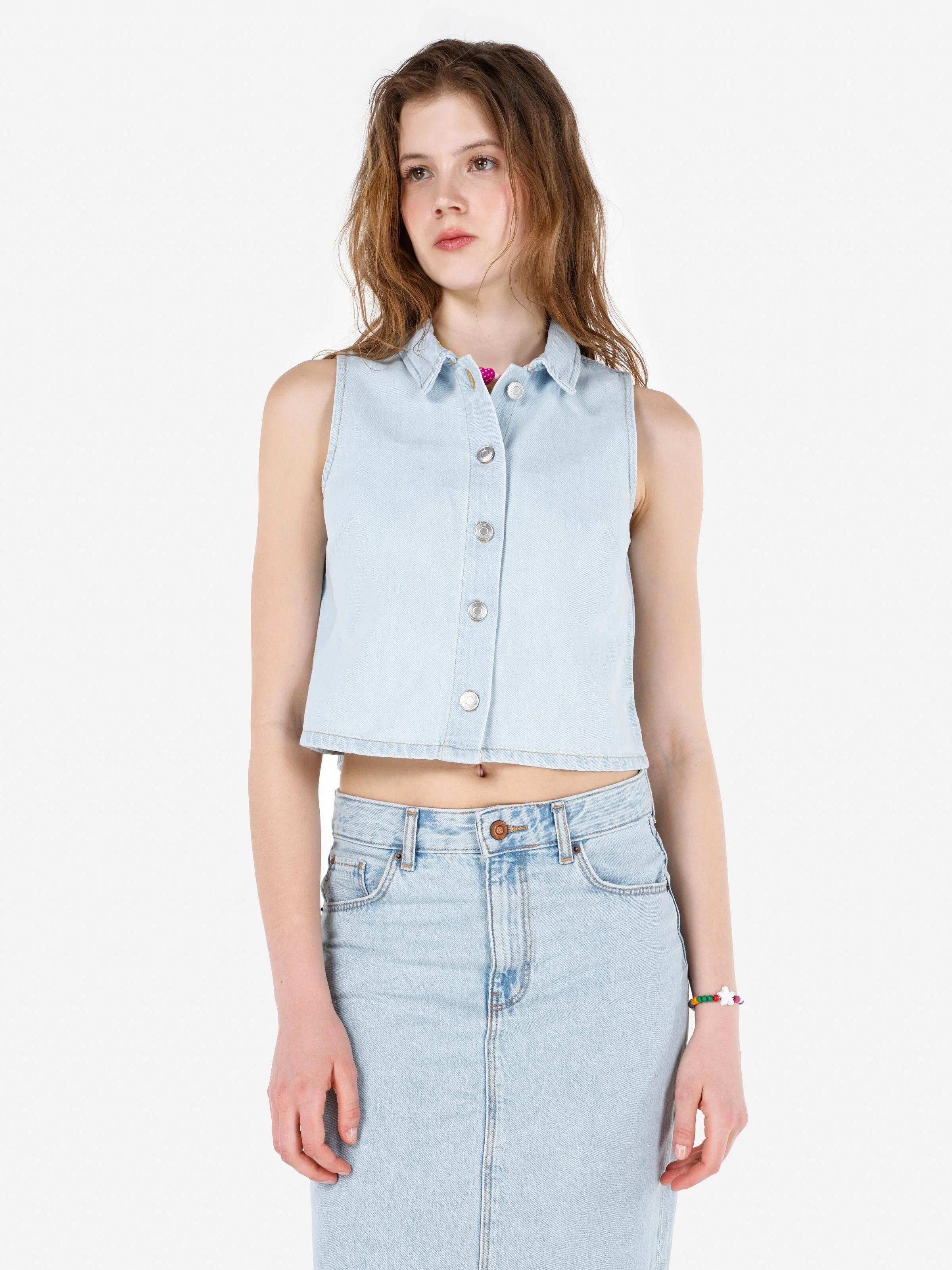 DENIM KADIN YELEK Regular Fit