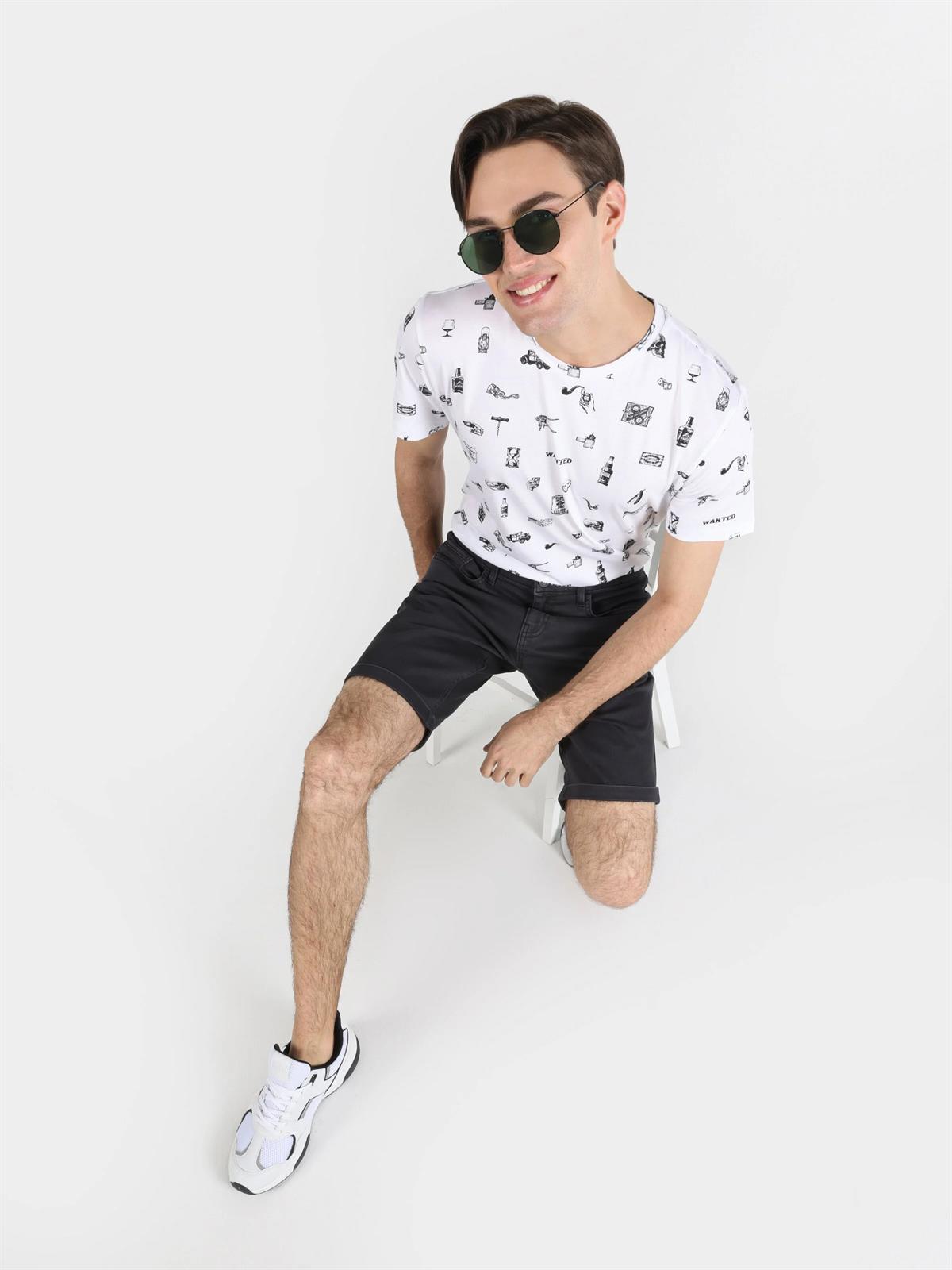 DOKUMA ALT ERKEK ŞORT Regular Fit