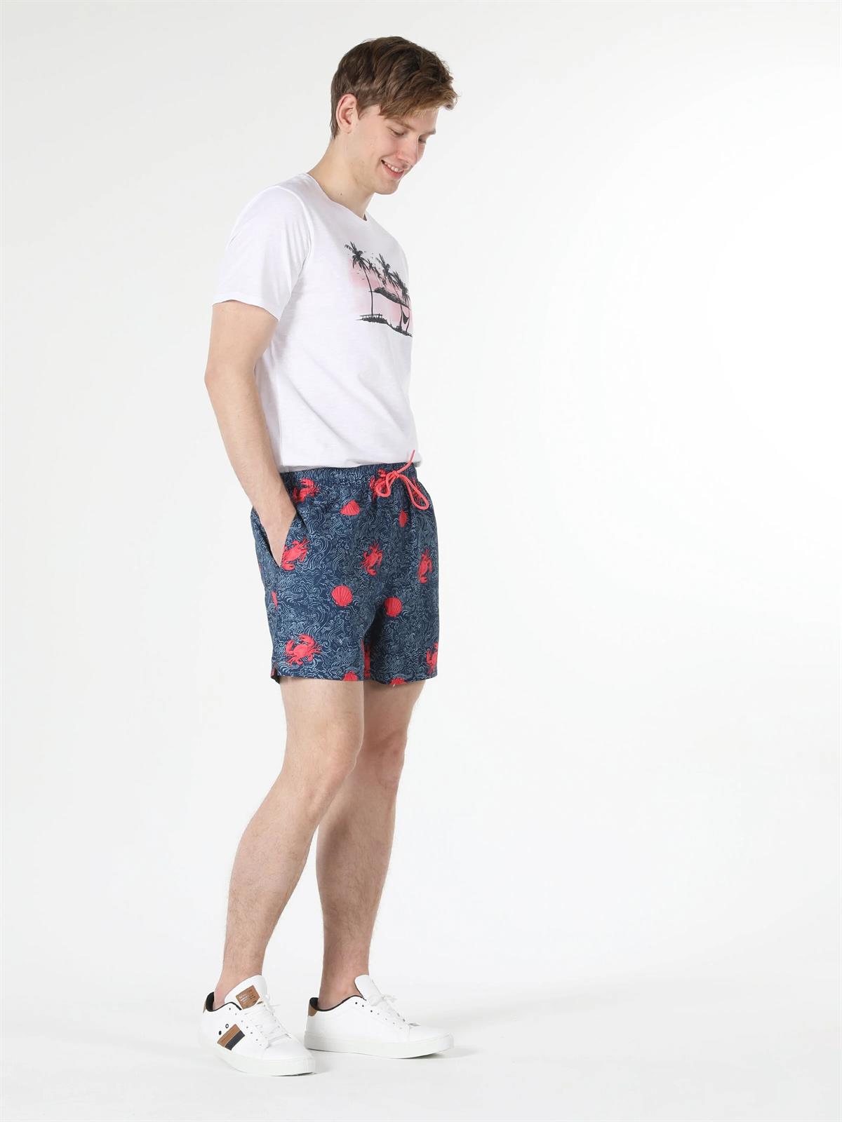 DOKUMA ALT ERKEK YÜZME ŞORT Regular Fit