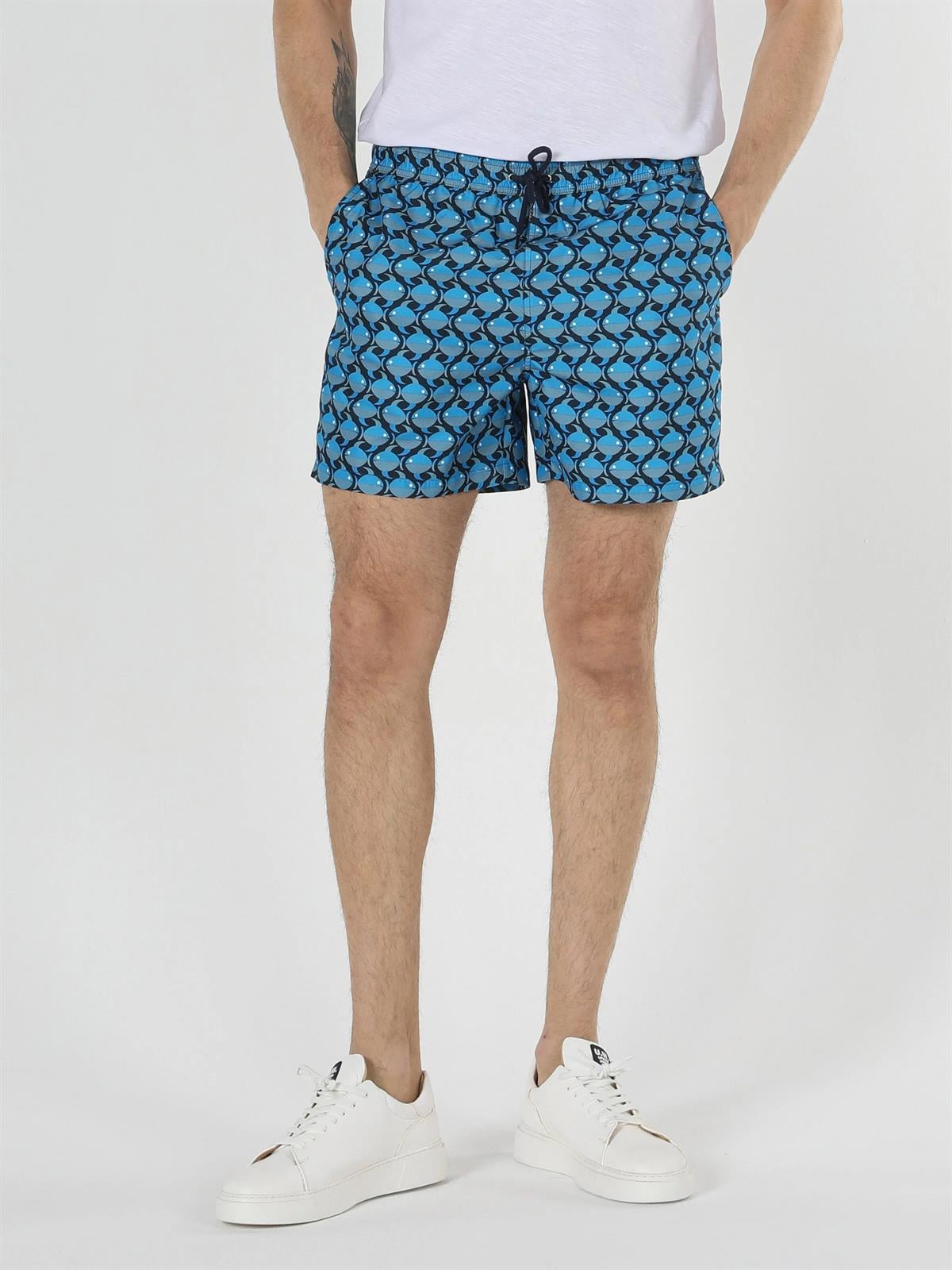 DOKUMA ALT ERKEK YÜZME ŞORT Regular Fit