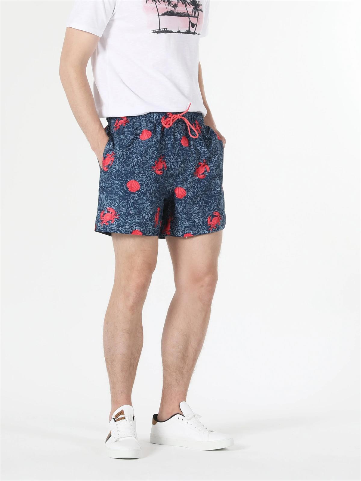 DOKUMA ALT ERKEK YÜZME ŞORT Regular Fit