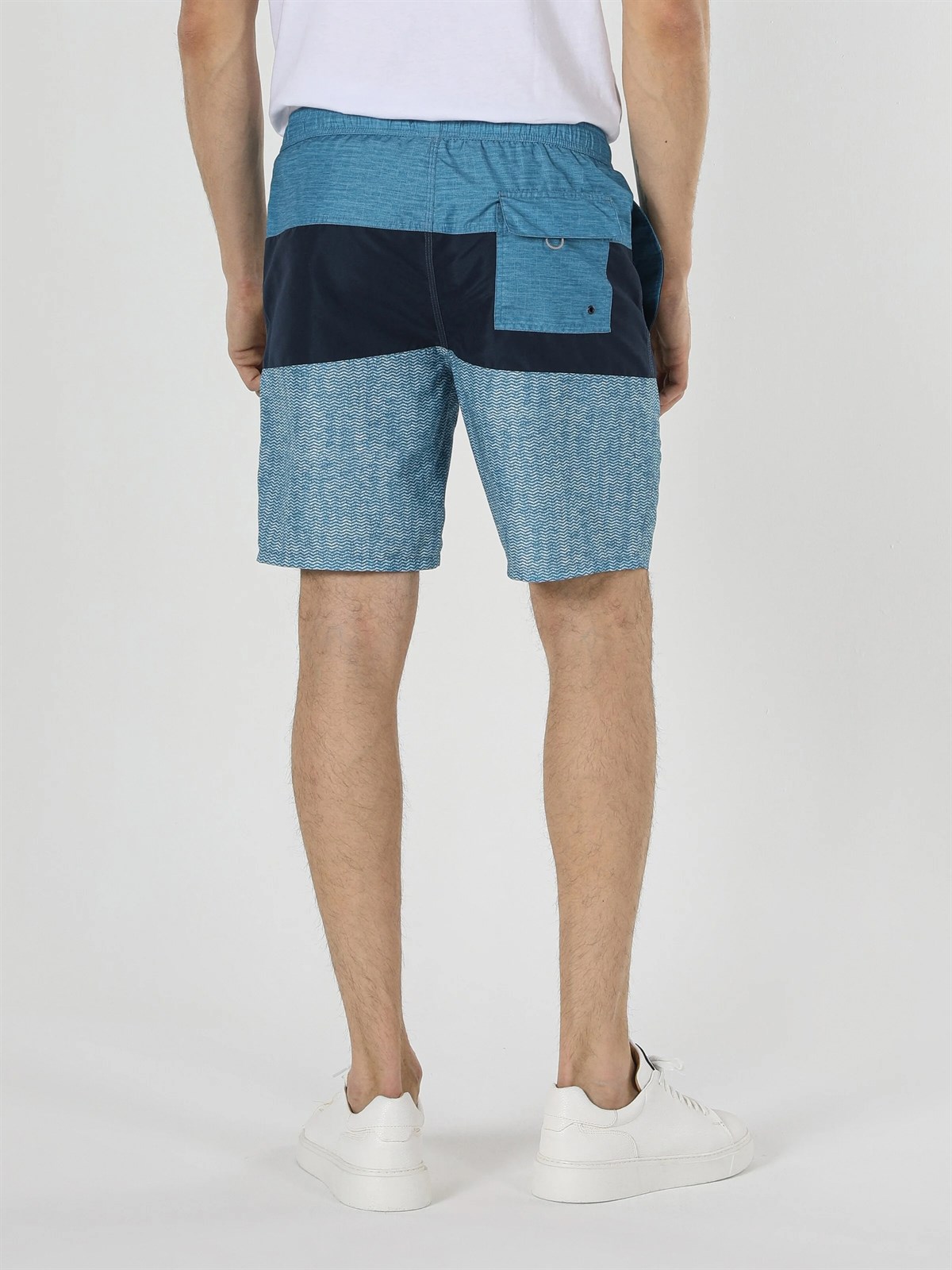 DOKUMA ALT ERKEK YÜZME ŞORT Slim Fit