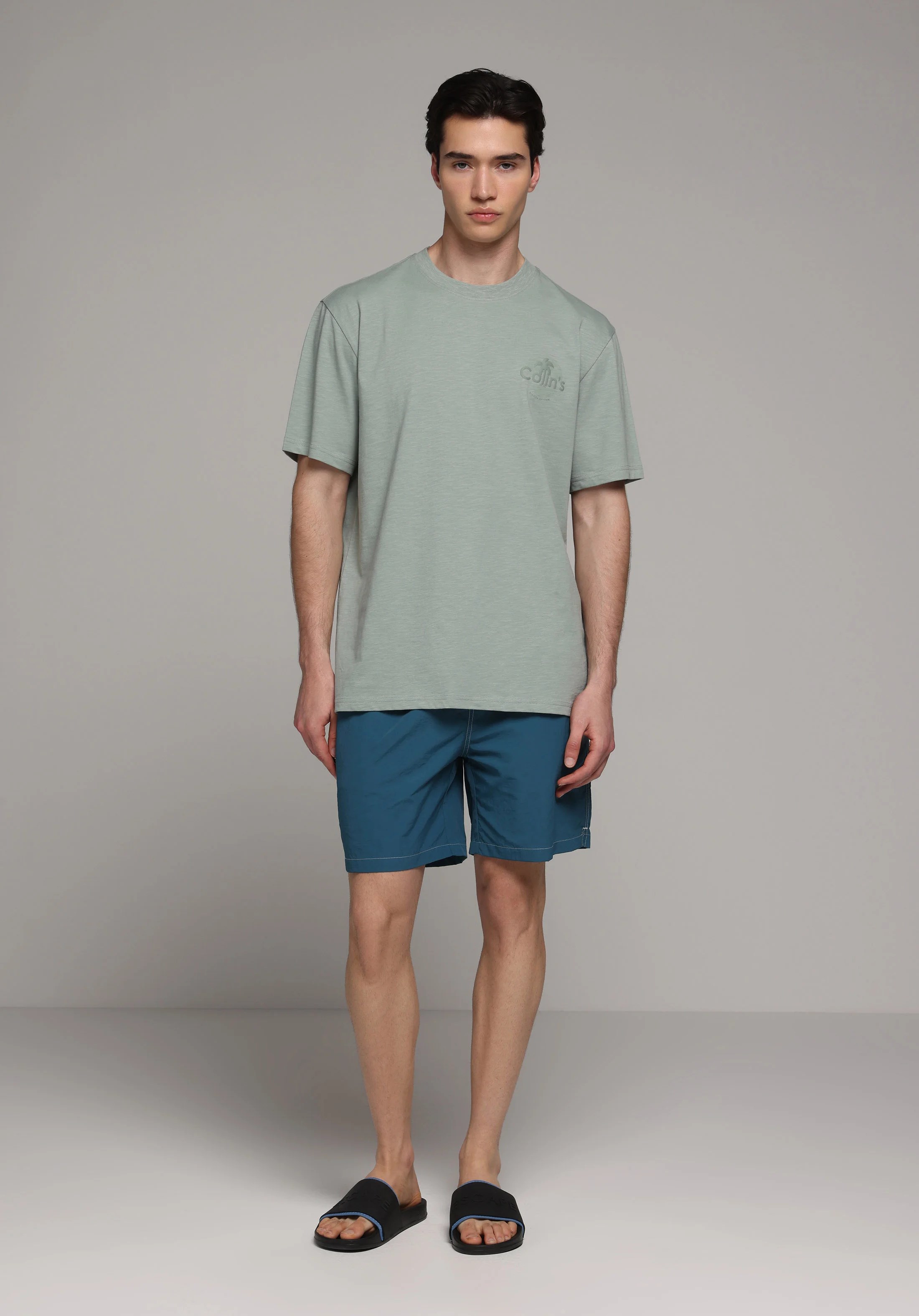 DOKUMA ALT ERKEK YÜZME ŞORT Slim Fit