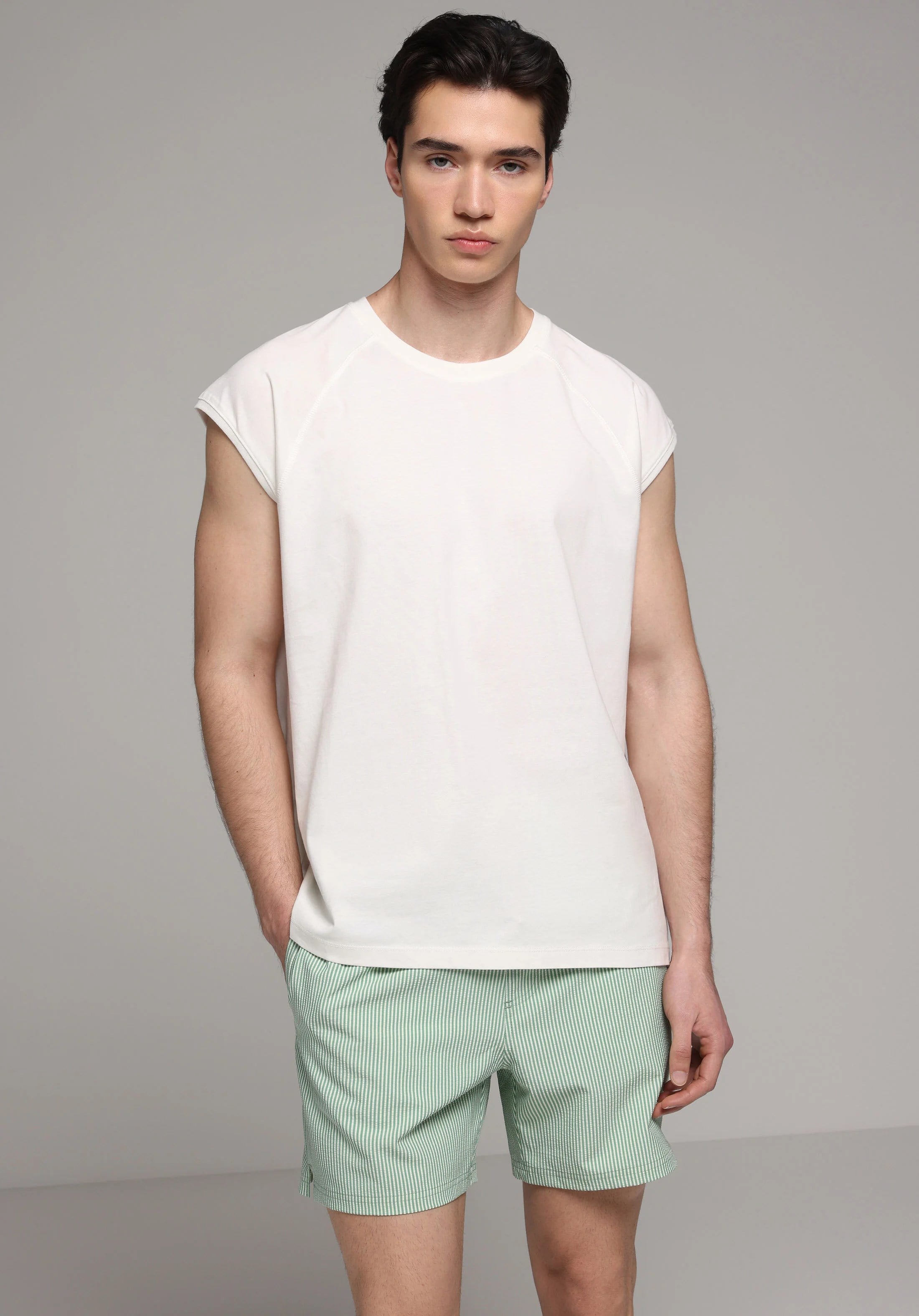 DOKUMA ALT ERKEK YÜZME ŞORT Slim Fit
