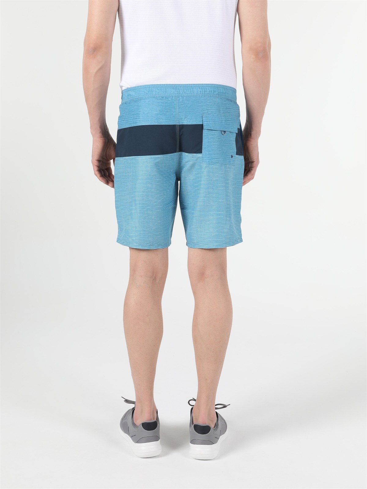 DOKUMA ALT ERKEK YÜZME ŞORT Slim Fit